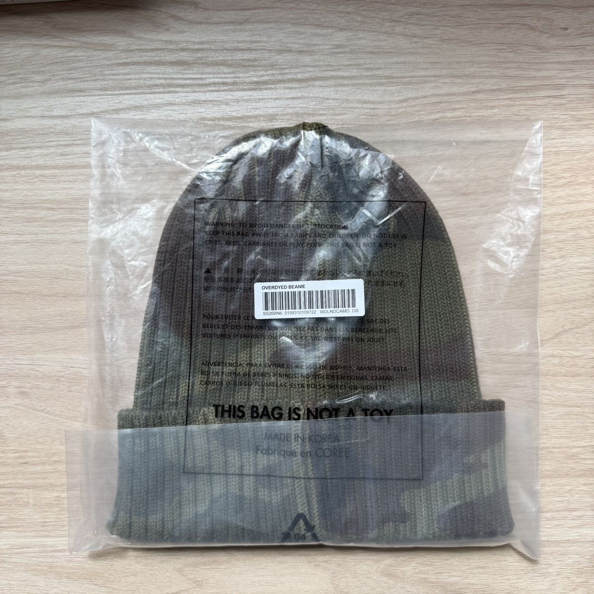Supreme Overdyed Beanie - Woodland Camo (SS26) Size ONE SIZE - 3 Thumbnail