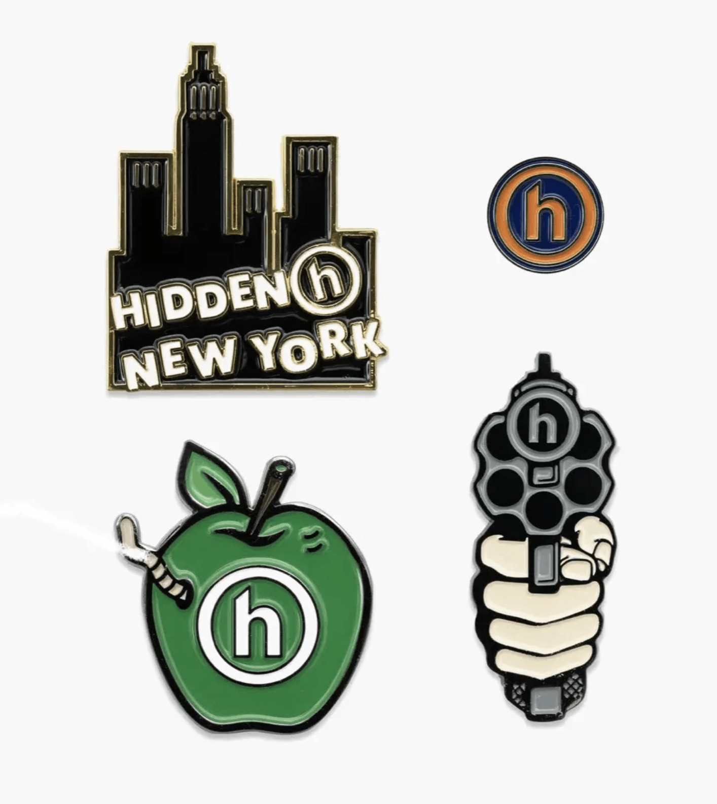 HIDDEN Hidden NY Pin Set Size ONE SIZE - 1 Thumbnail