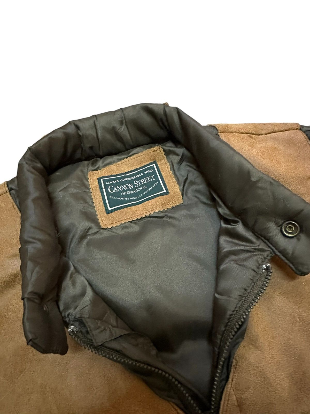 Genuine Leather Vintage Canon Street Suede Leather Cowhide Western Workwear Size 44R - 5 Thumbnail