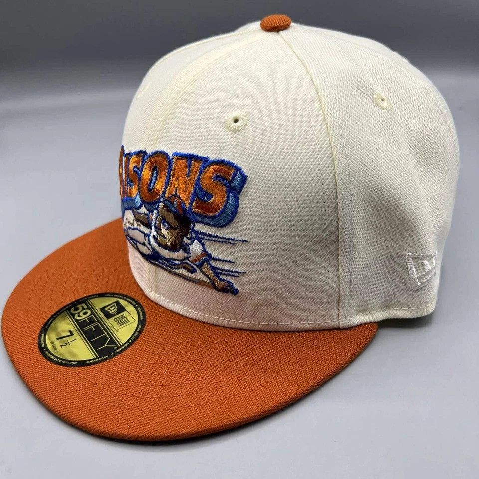 New Era Buffalo Bisons Hat Men 7 1/2 59Fifty New Era MiLB Fitted Cap Size ONE SIZE - 4 Thumbnail