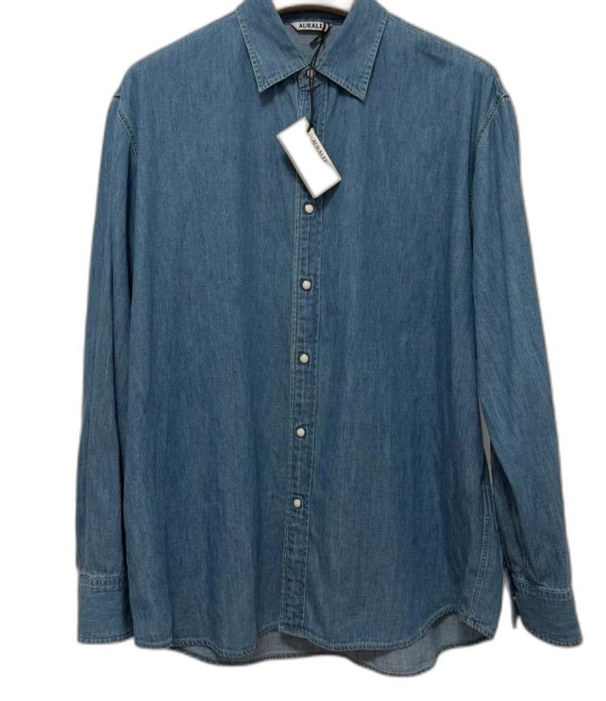 Auralee AURALEE 24SS Super Light Denim Shirt Size US XXL / EU 58 / 5 - 1 Thumbnail