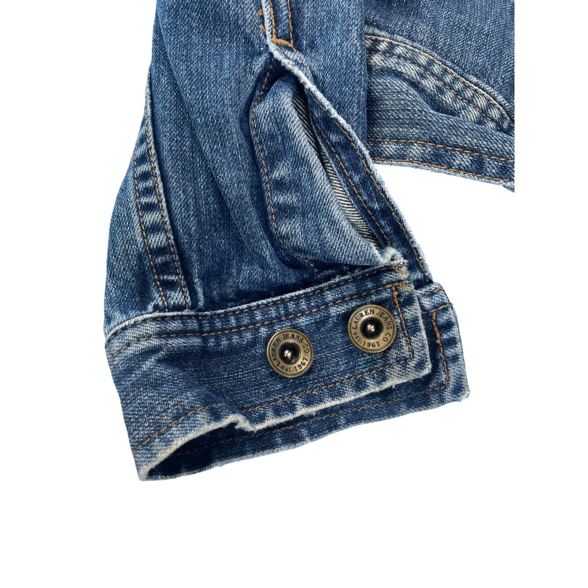 Ralph Lauren Lauren Jeans Co. Premium Womens blue button Denim Jacket siz Size S / US 4 / IT 40 - 4 Thumbnail
