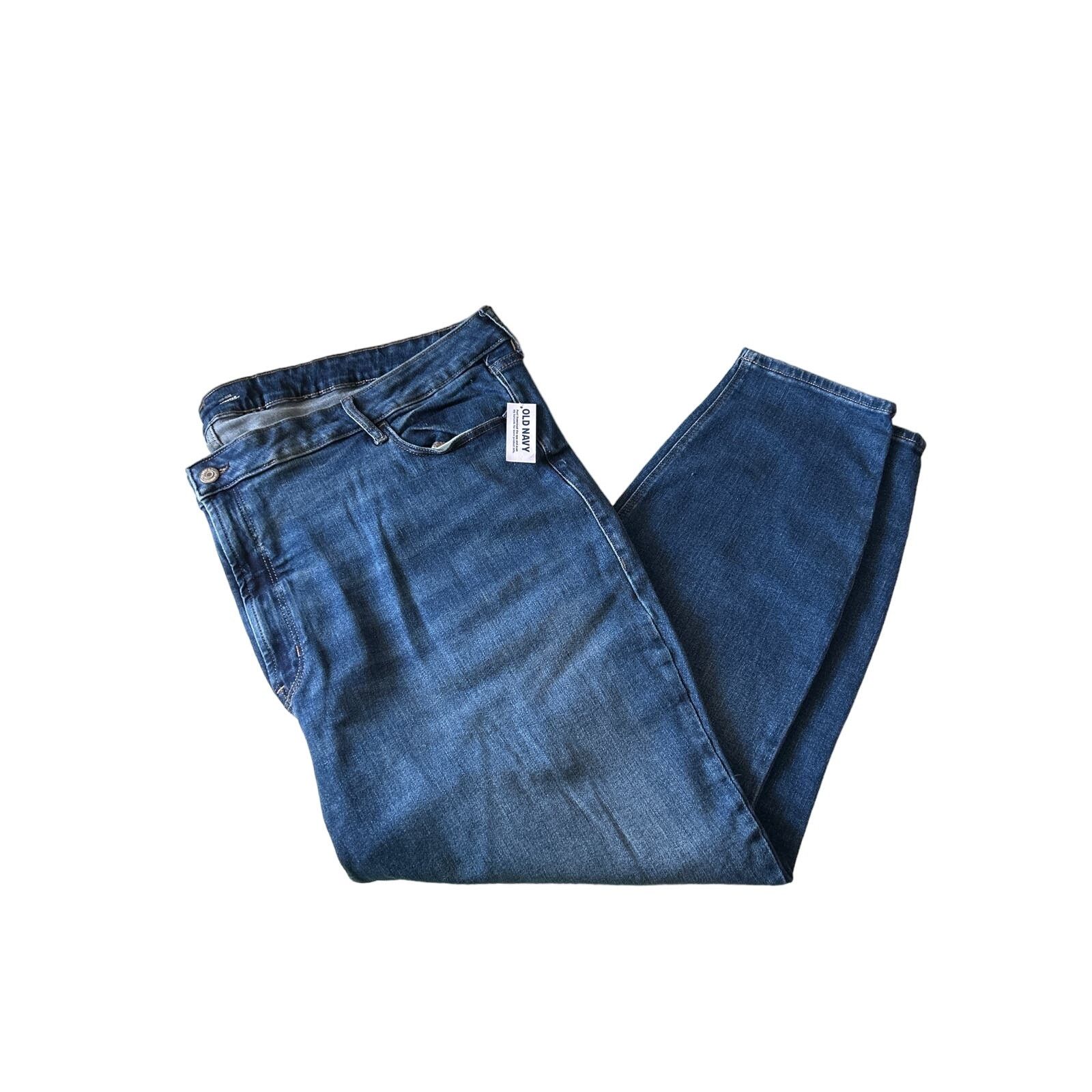 Old Navy Old Navy Womens Mid-Rise Rock Star Skinny Blue Jeans 28 Size 42" / US 20 - 1 Thumbnail