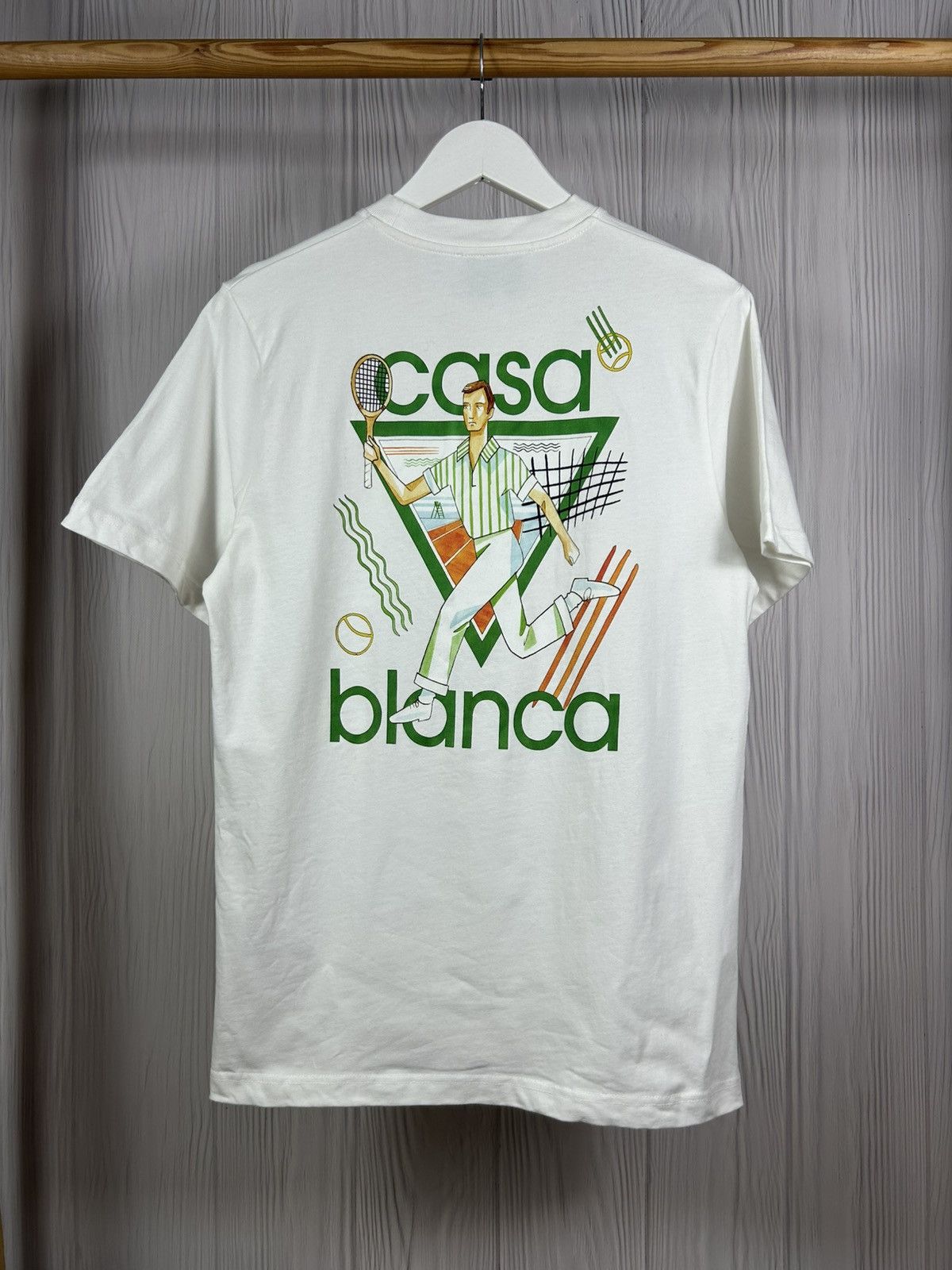 Casablanca Rare Casablanca Tennis Club Graphic White T-Shirt Size S Size US S / EU 44-46 / 1 - 1 Thumbnail