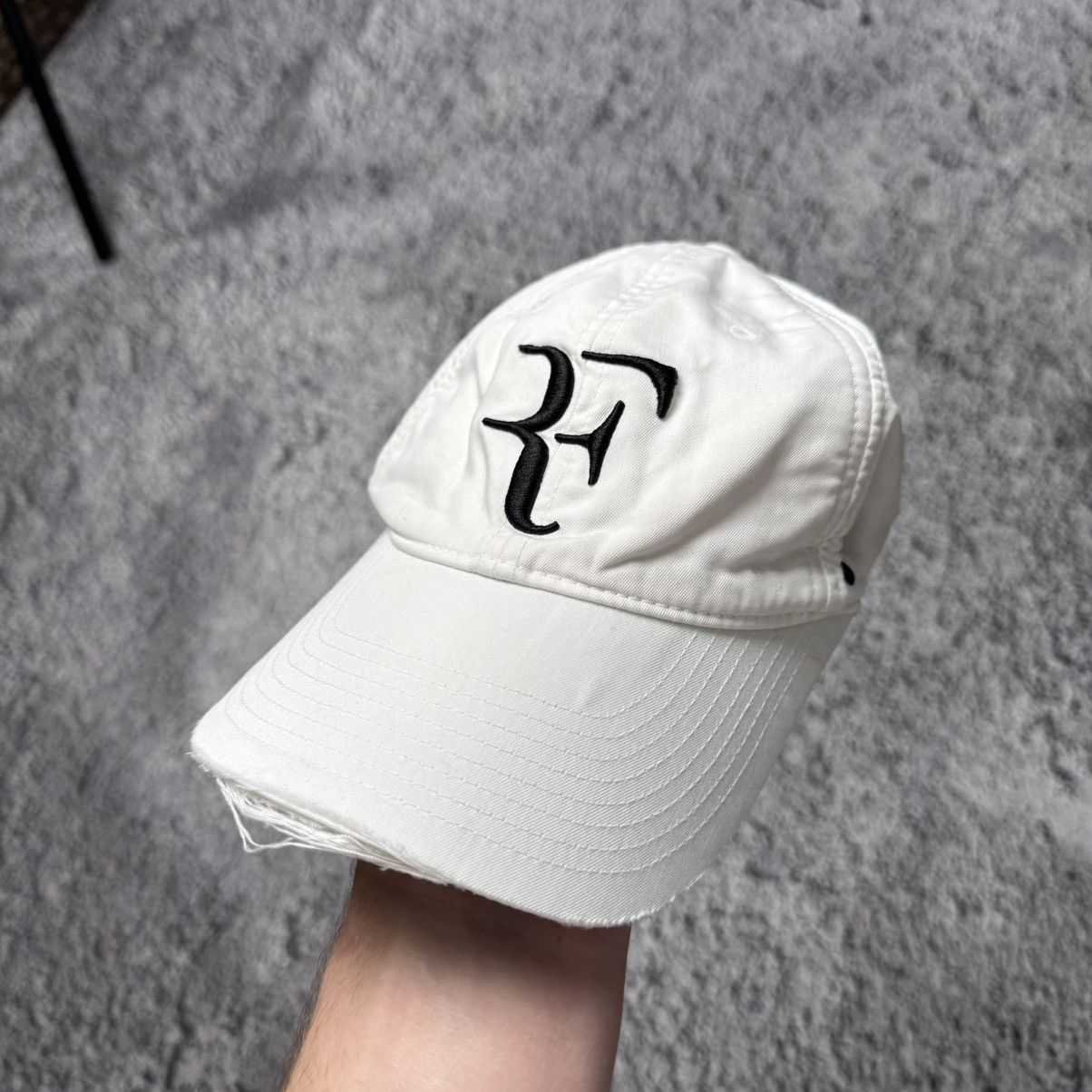 Nike Vintage Rodger Federer Hat Cap White Strap Back Nike Tennis Size ONE SIZE - 1 Thumbnail
