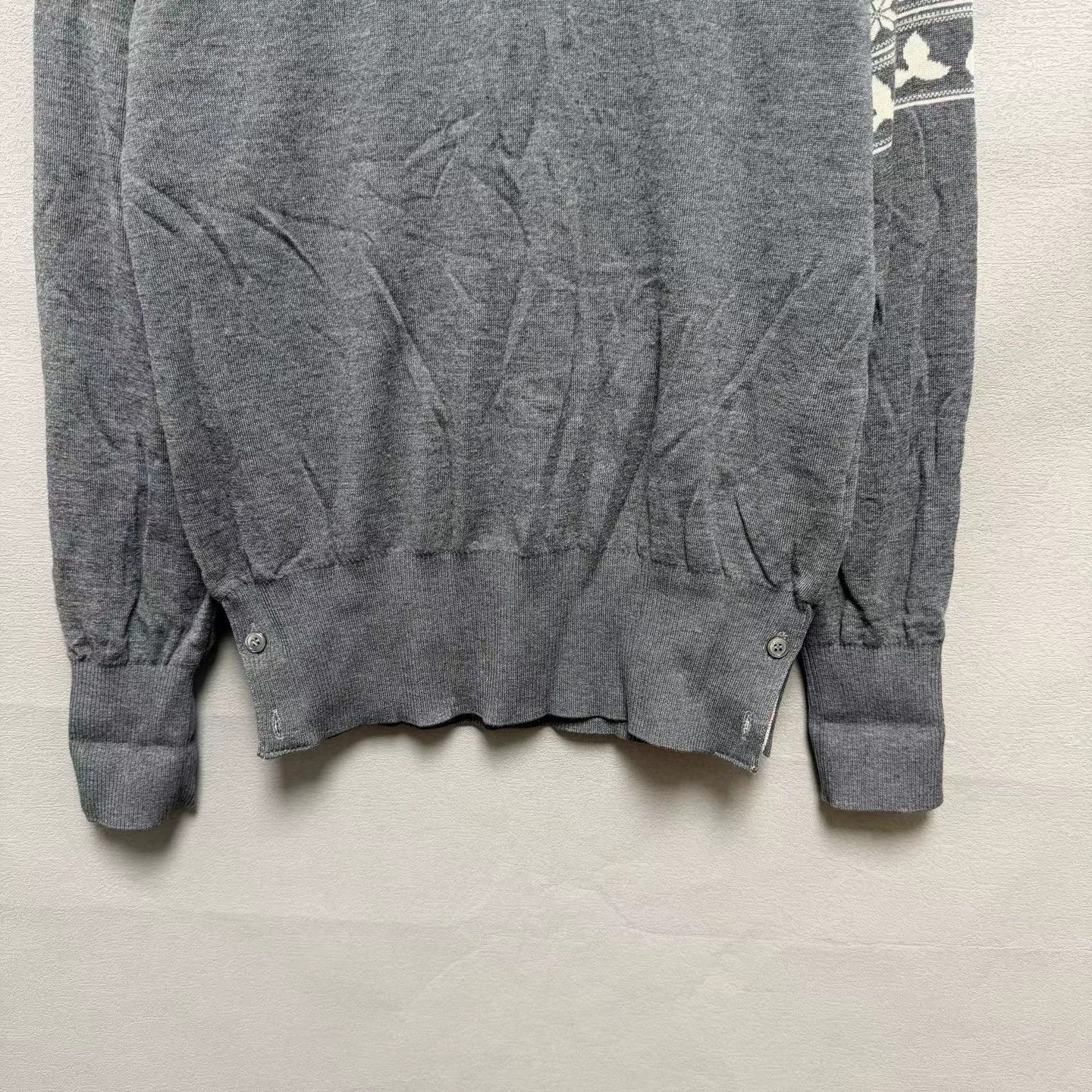 Thom Browne Thom Browne Whale Knit Sweater Grey Size 1 95% New Size US S / EU 44-46 / 1 - 3 Thumbnail
