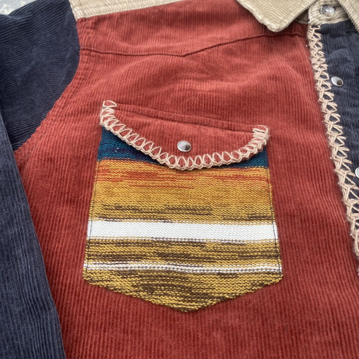 semanticdesign SEMANTIC DESIGN Western Stone Snap Button Corduroy Shirt Size US M / EU 48-50 / 2 - 3 Thumbnail