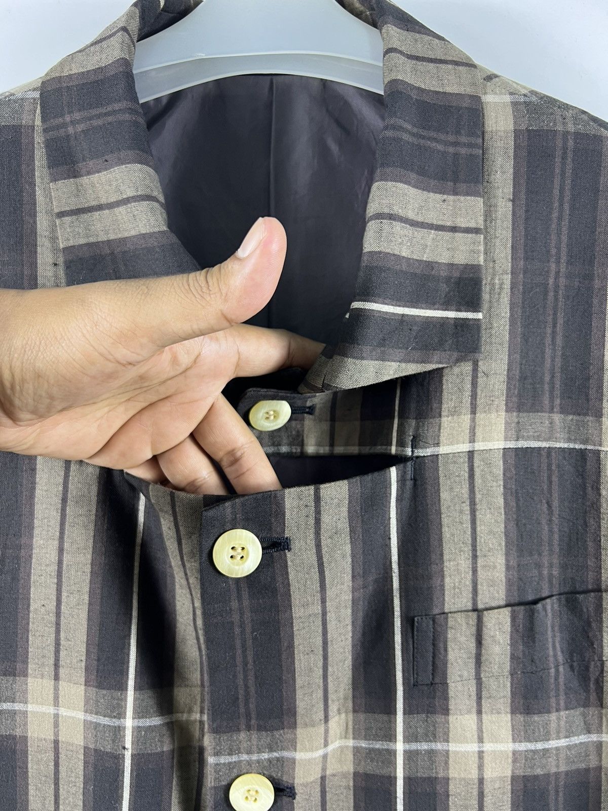 Japanese Brand 🔥Hiromichi Nakano Comme des Garcons style Design Jacket Size 34R - 6 Thumbnail