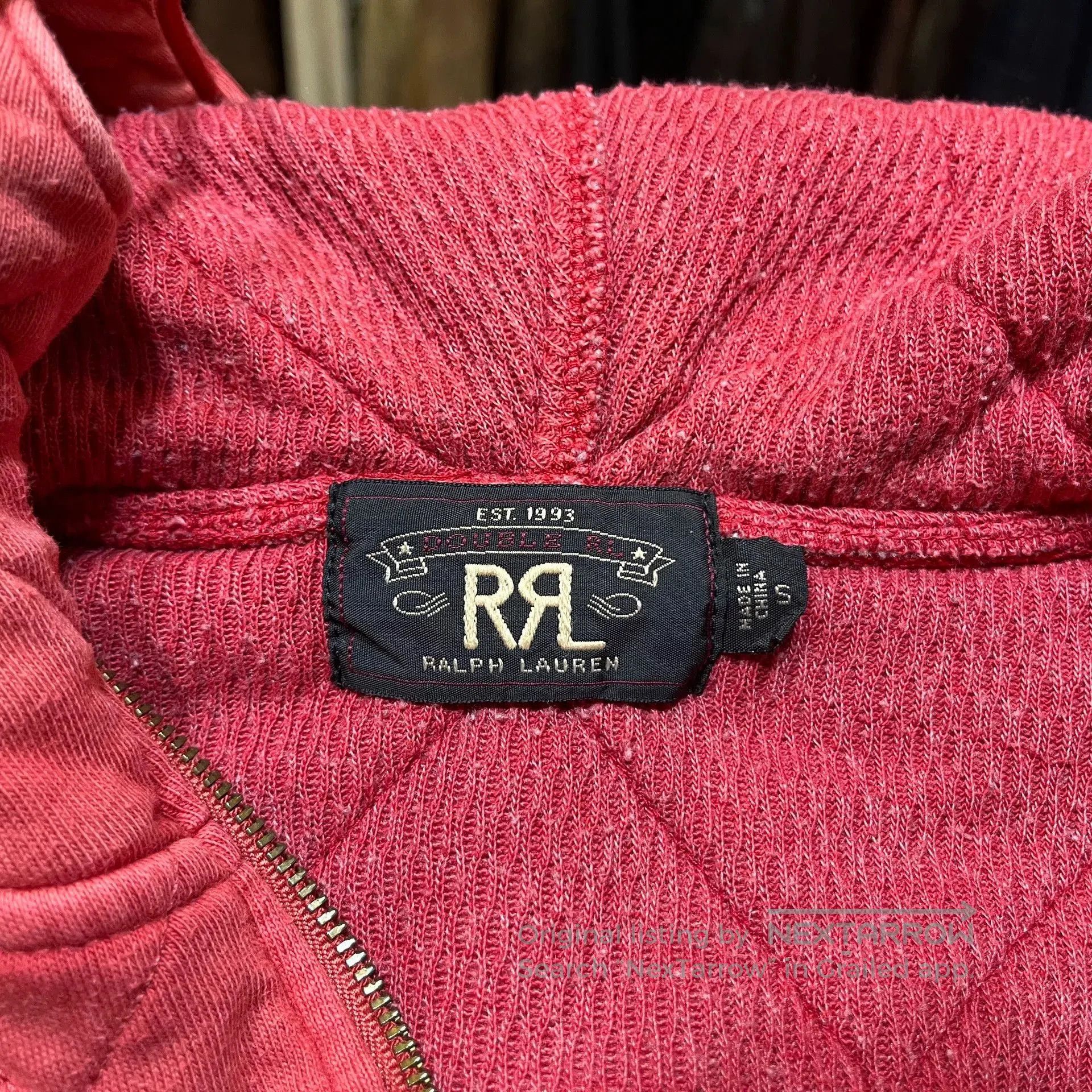RRL Ralph Lauren RRL Red Hoodie Jacket by Ralph Lauren. Size US S / EU 44-46 / 1 - 3 Thumbnail