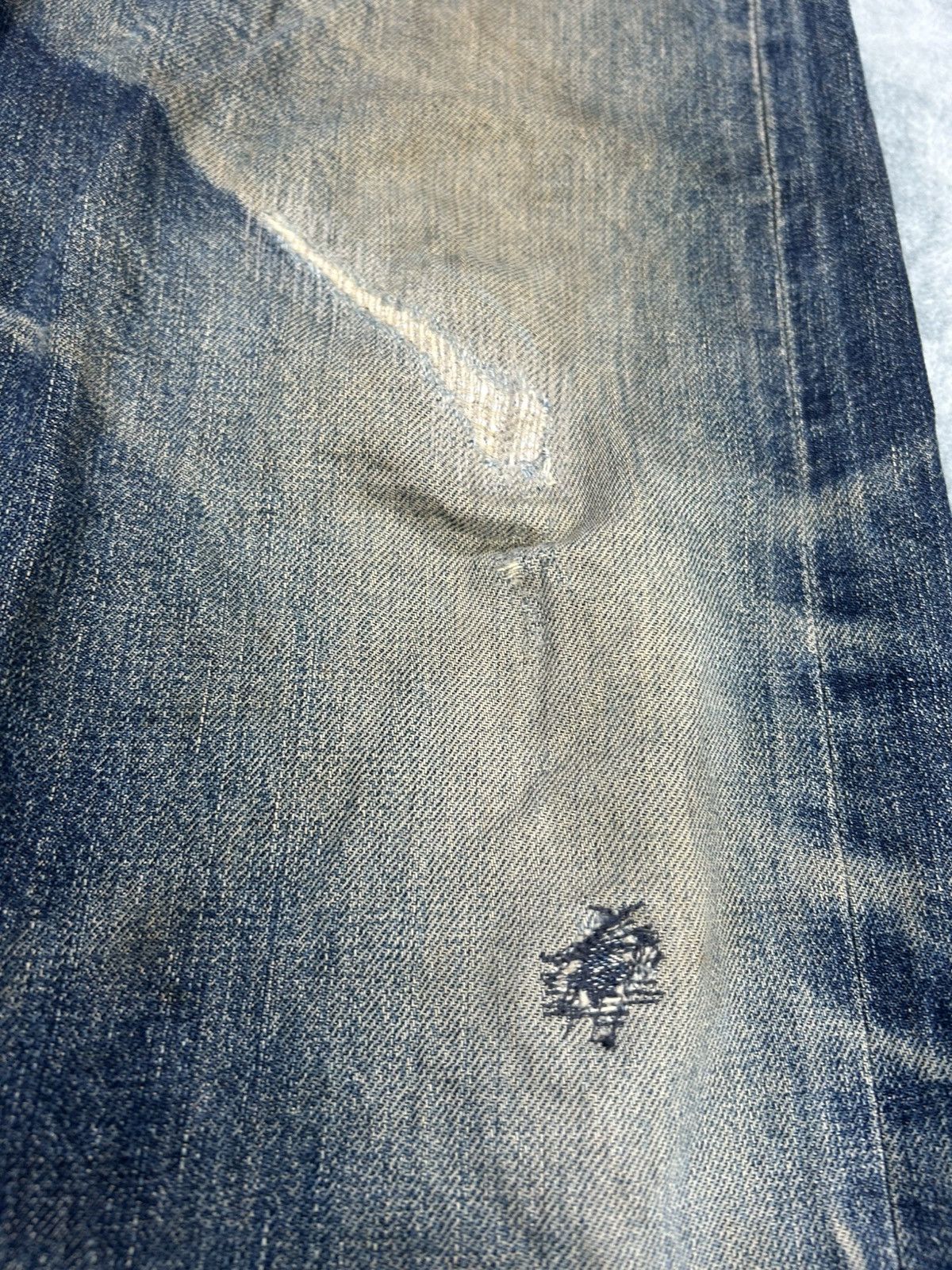 Japanese Brand Vintage Evis Distressed Denim Jeans Size US 32 / EU 48 - 5 Thumbnail