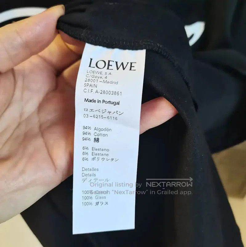 Loewe Black Cotton Short Sleeve T-Shirt .