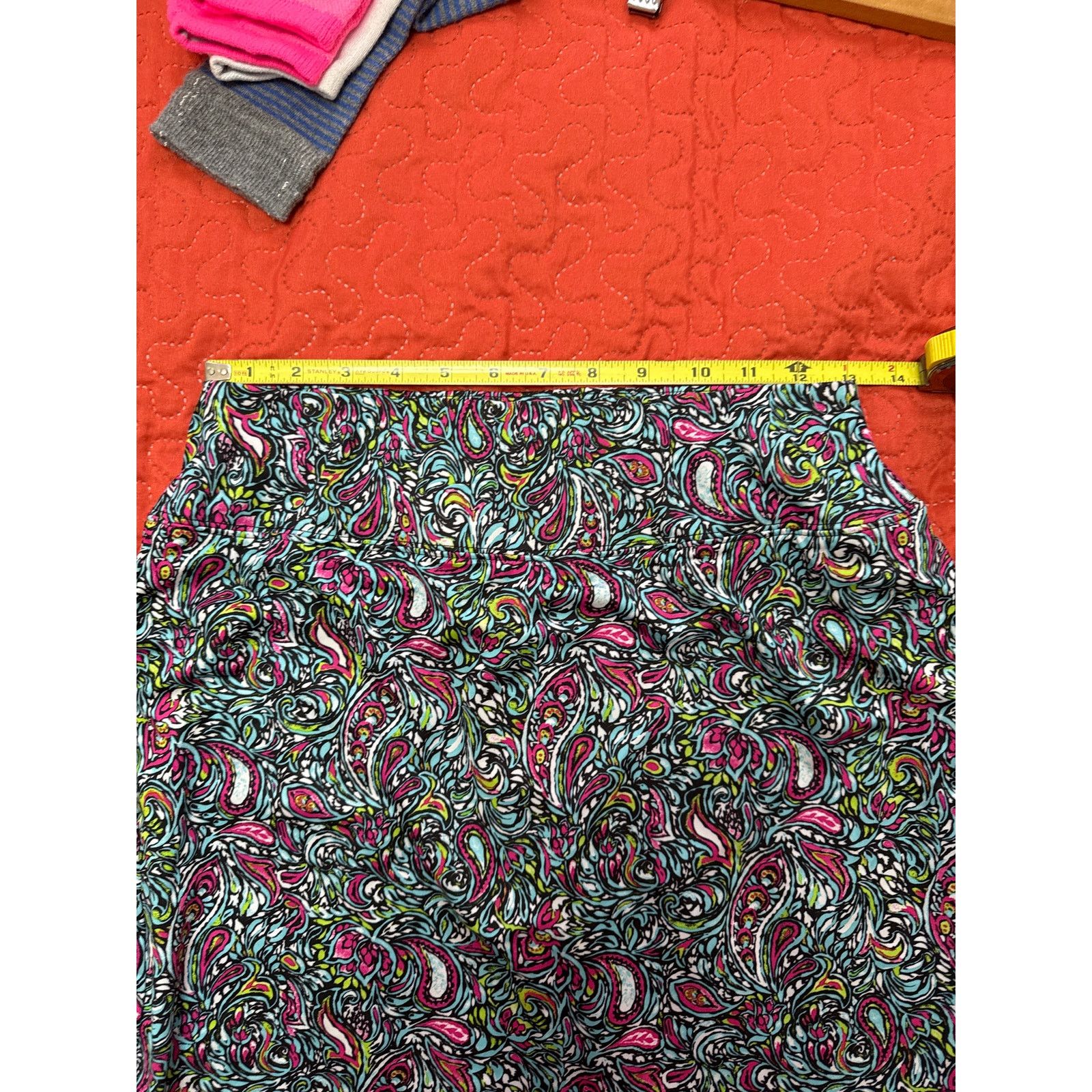 & Other Stories San Soleil Small UV 50+ Cooling Black Capri Paisley Skirt Size ONE SIZE - 7 Thumbnail