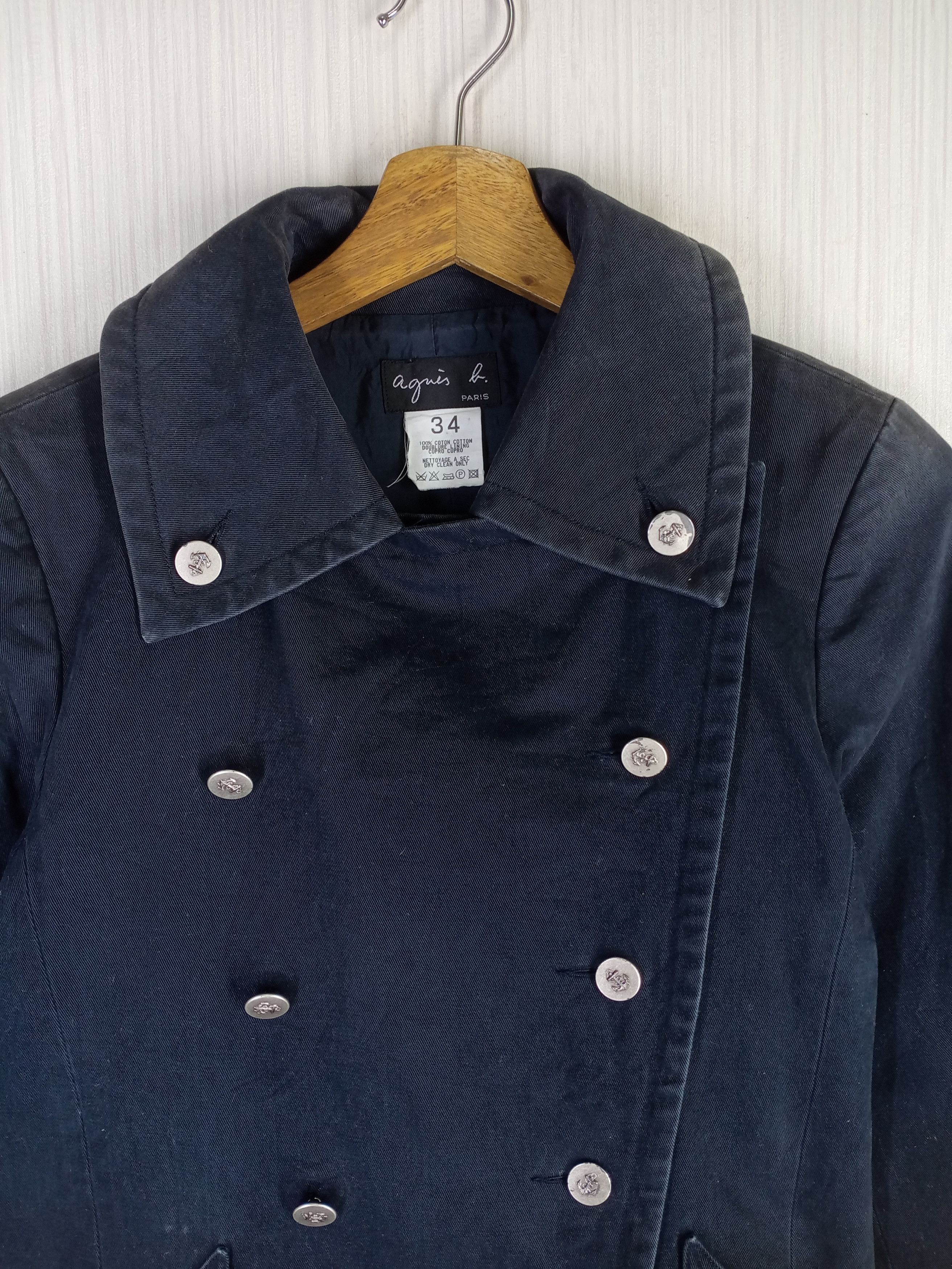 agnes b. Rare Vintage Agnes B. Double Breasted Jacket Size US S / EU 44-46 / 1 - 3 Thumbnail