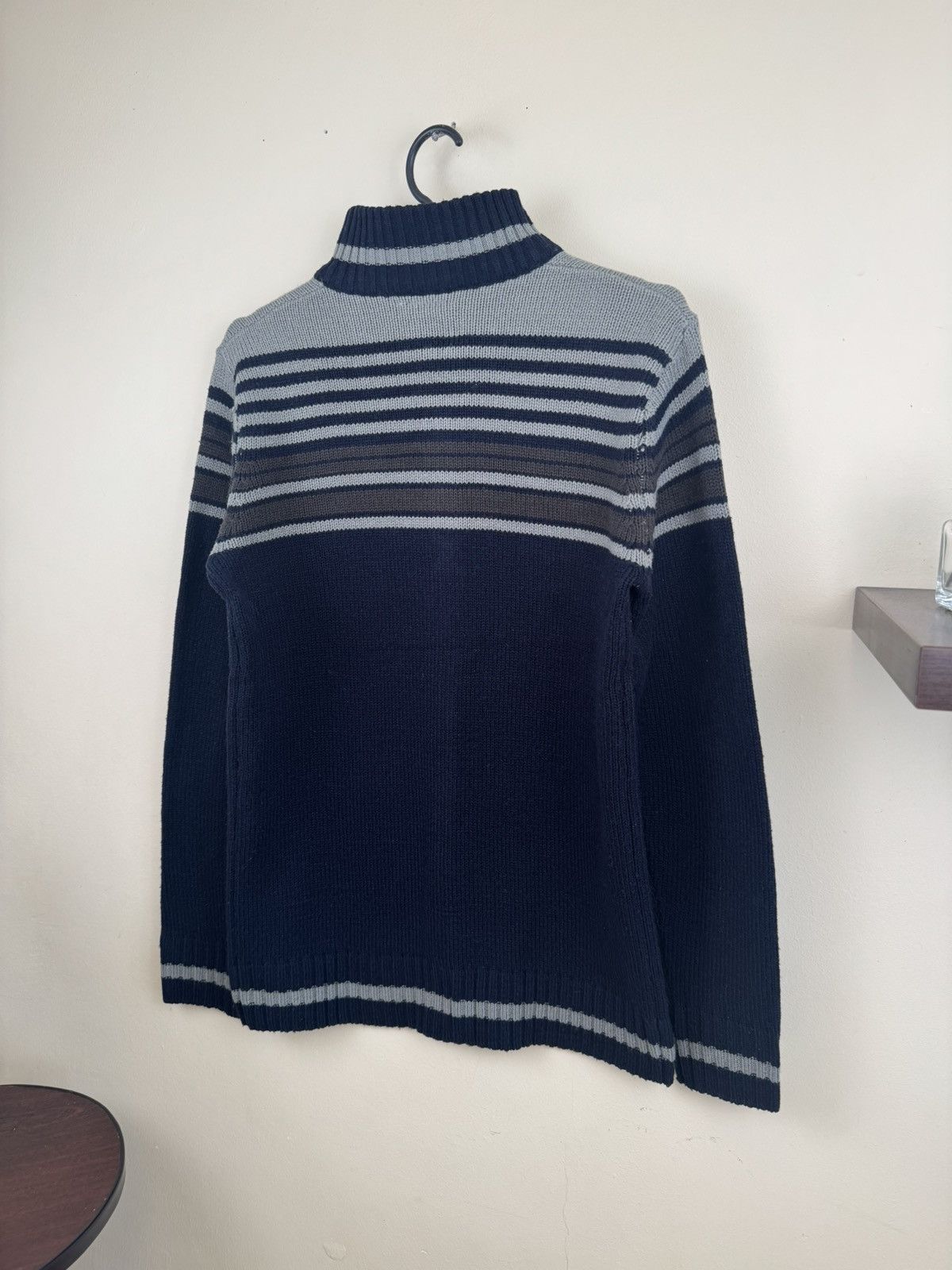 Lacoste Vintage Lacoste Knitwear Sweater S Striped Blu Gray Casual Size US S / EU 44-46 / 1 - 16 Thumbnail