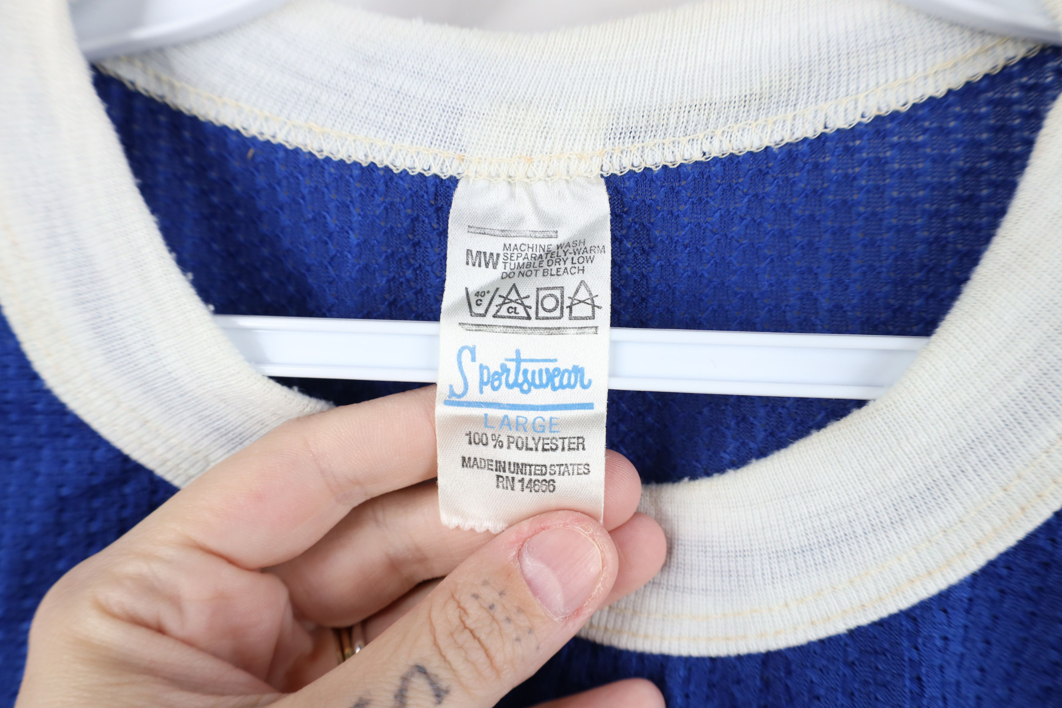 Vintage Vintage 70s Streetwear Short Sleeve Ringer Jersey T-Shirt Size US L / EU 52-54 / 3 - 7 Thumbnail