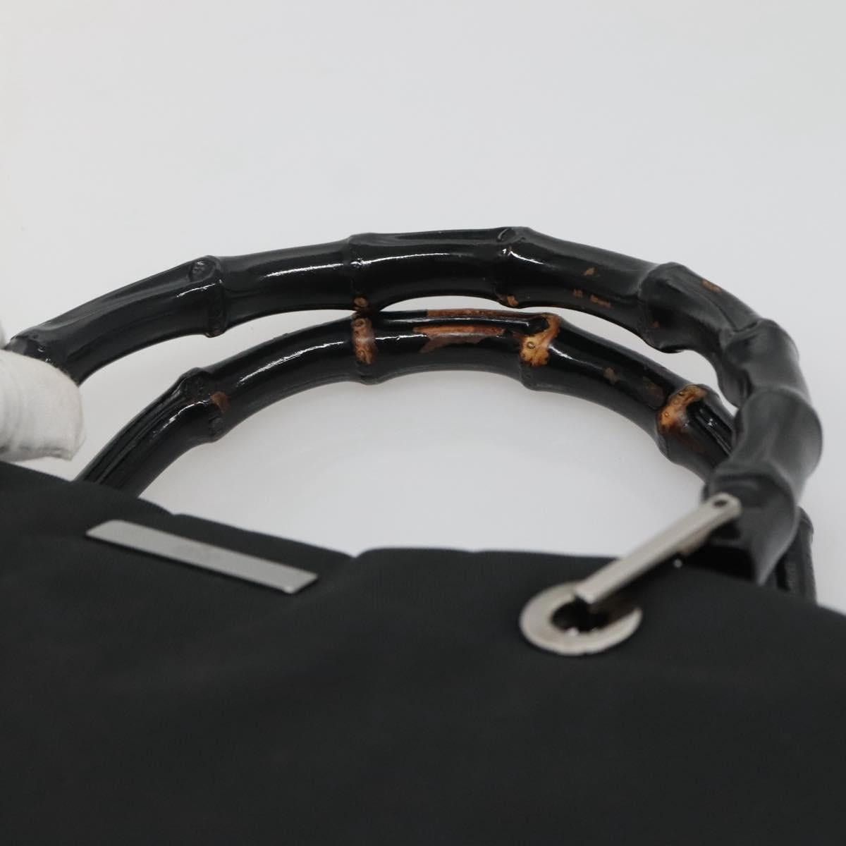 Gucci GUCCI Bamboo Hand Bag Nylon Black 002 002 Size ONE SIZE - 8 Thumbnail
