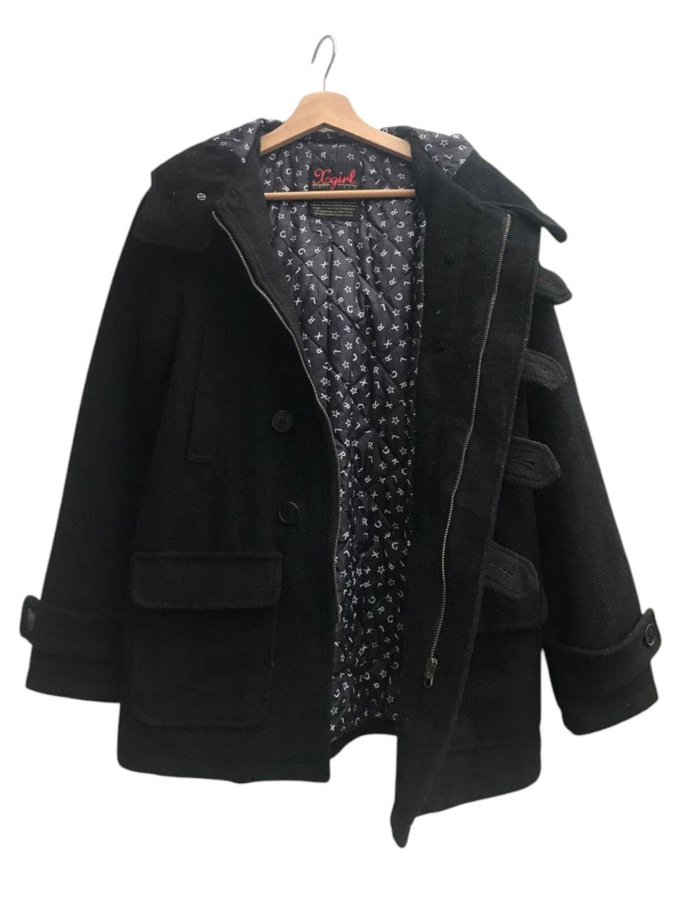 Girl Skateboards × X-Girl X-Girl Duffle Coat Size XS / US 0-2 / IT 36-38 - 2 Thumbnail