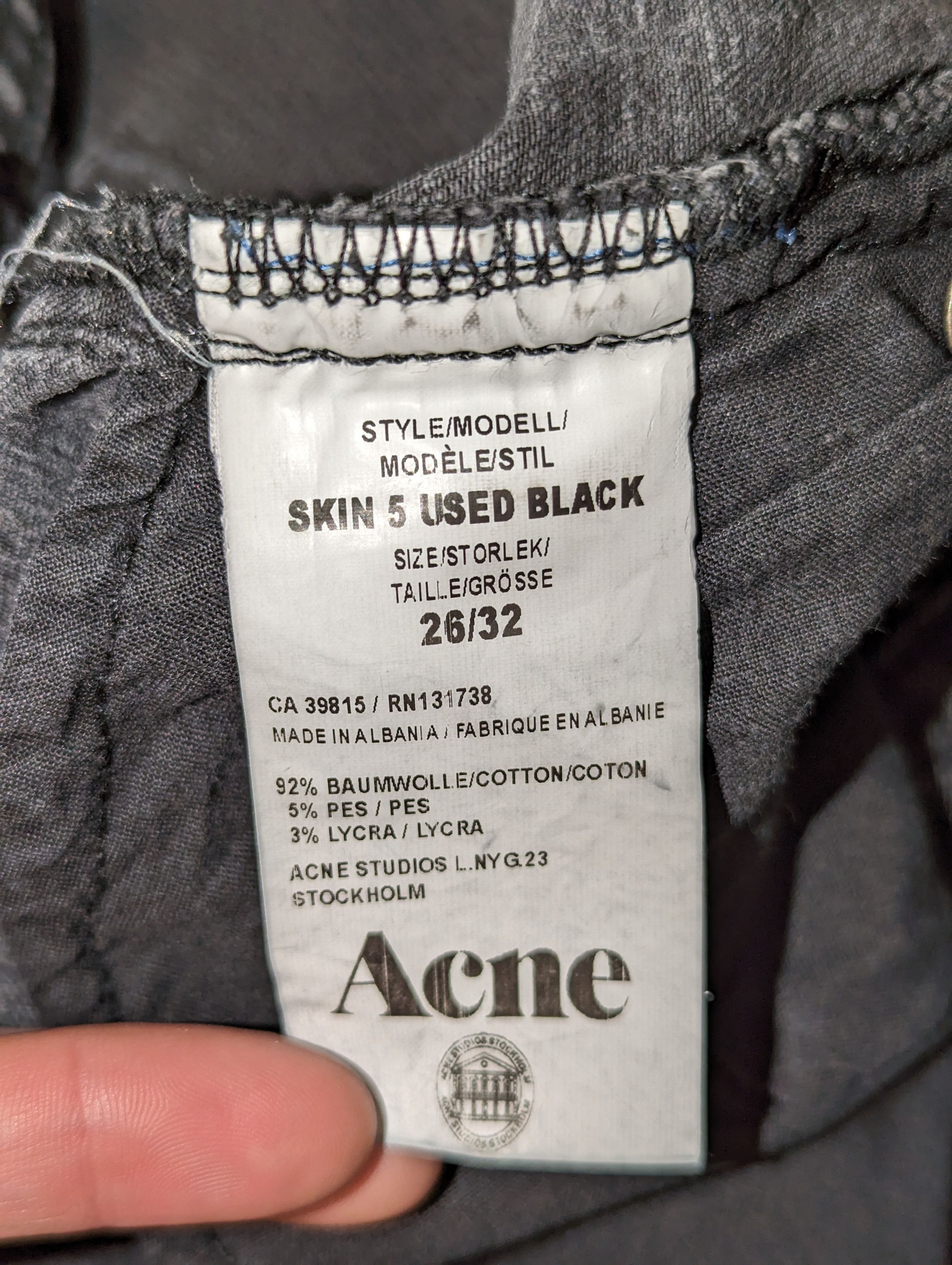 Acne Studios Acne Studios skin 5 used black Size 26" / US 2 / IT 38 - 4 Thumbnail