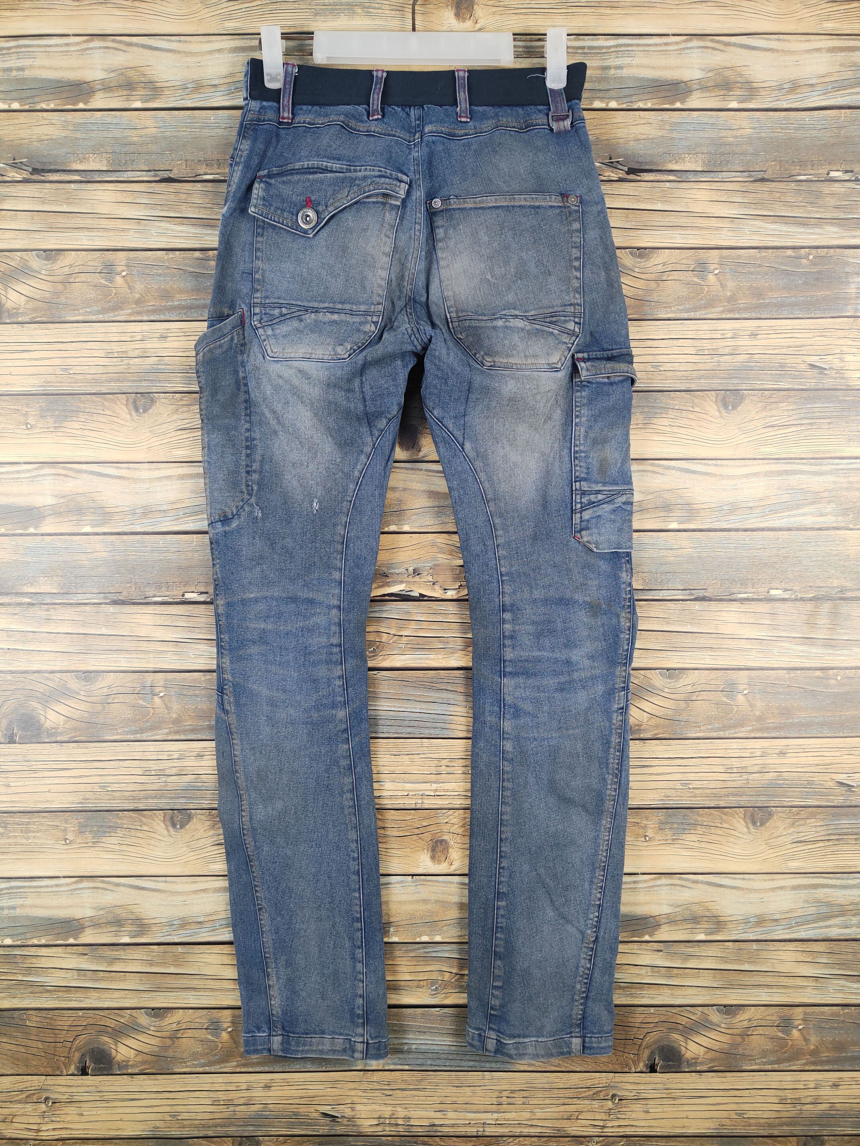 Japanese Brand FieldCore Blue Distressed Ripped Jeans #W2083 Size US 28 / EU 44 - 7 Thumbnail