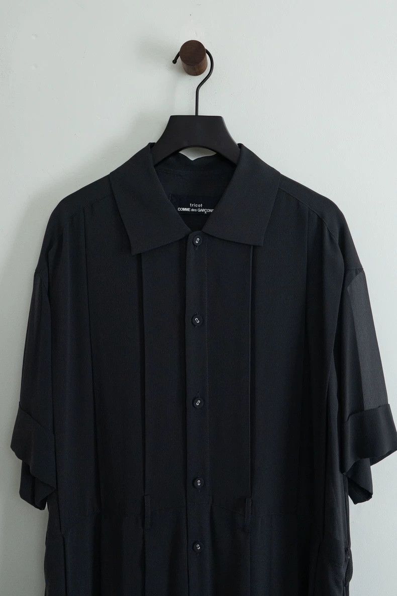 Comme des Garcons Comme des Garcons Black pleated single-breasted cropped sl Size S / US 4 / IT 40 - 2 Thumbnail