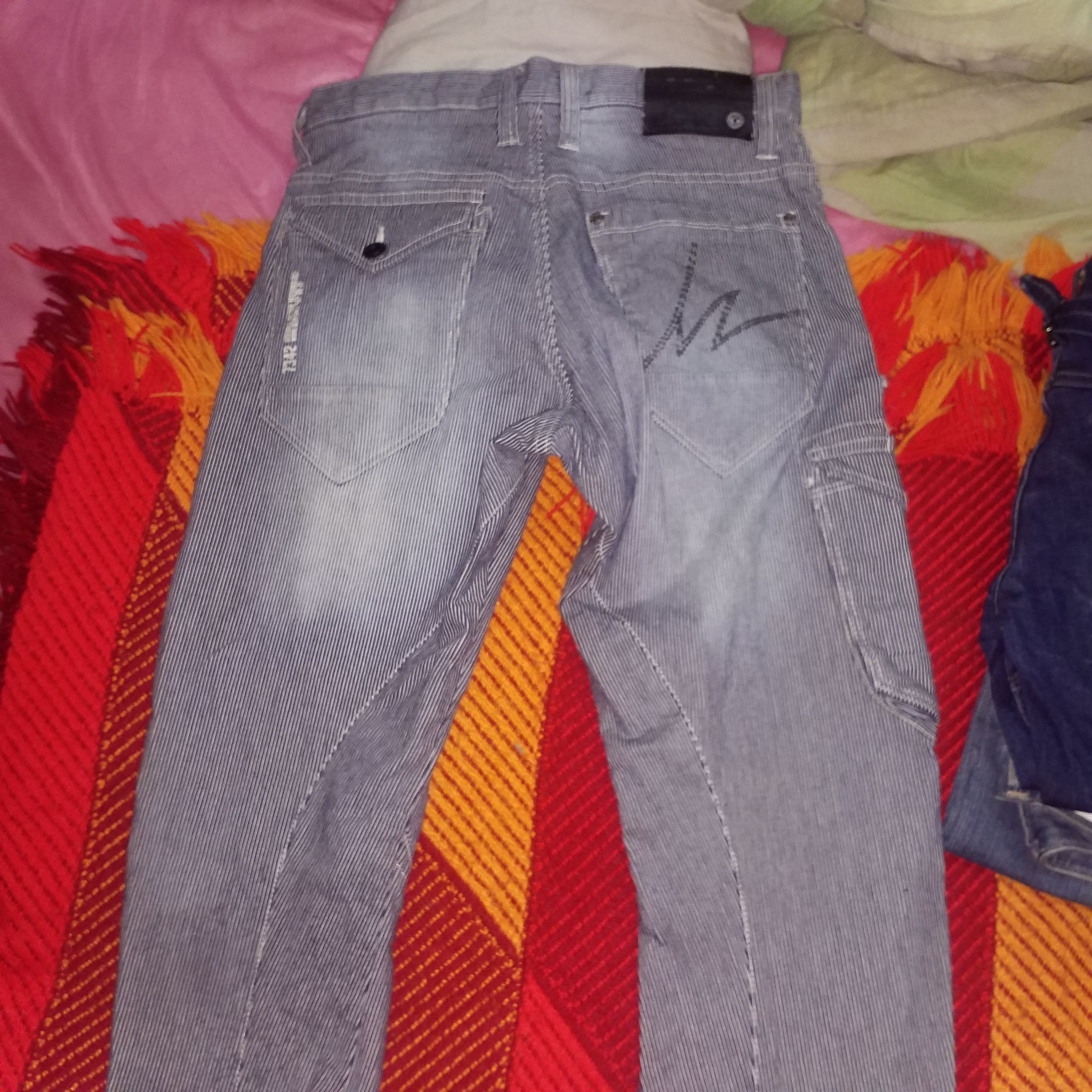 Japanese Brand ELASTIC CARGO DENIM PANT Size US 30 / EU 46 - 3 Thumbnail