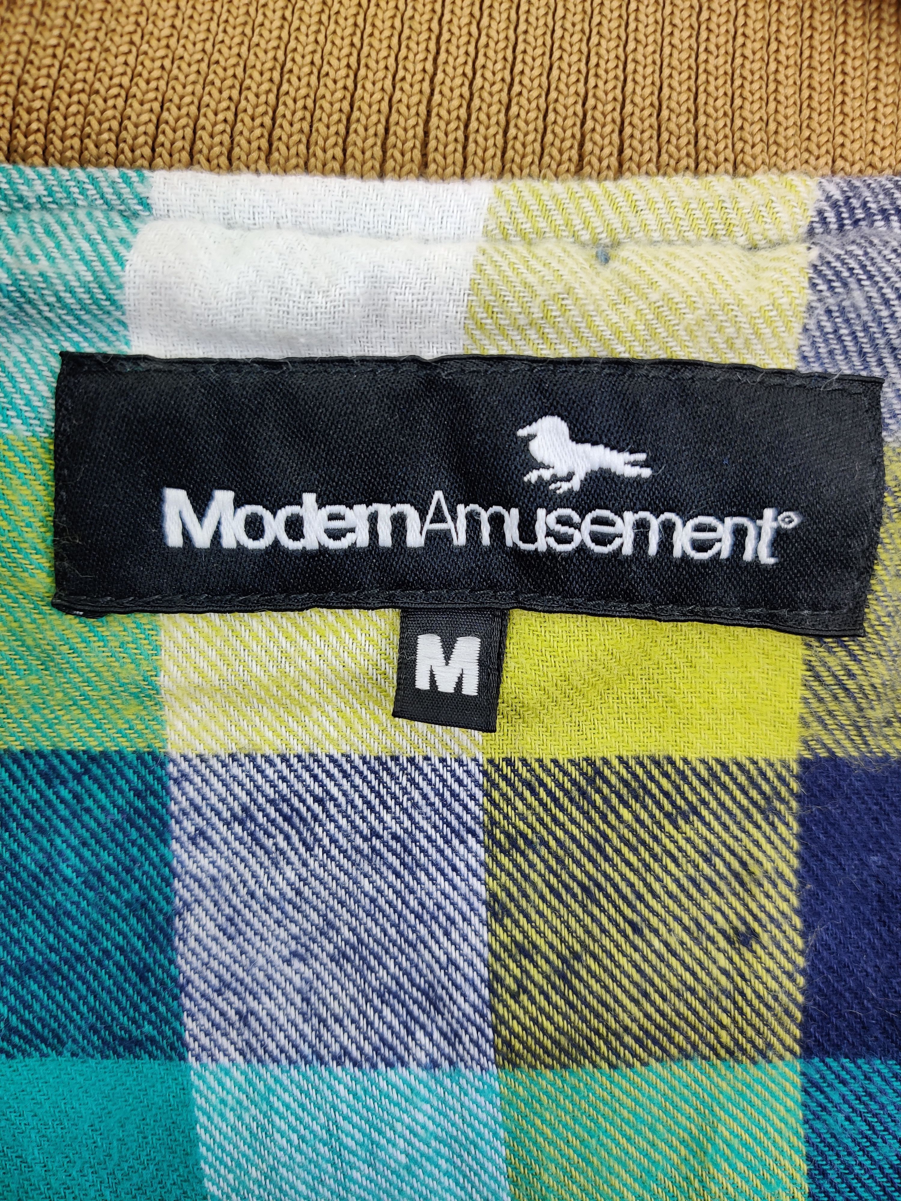 Japanese Brand Vintage Modern Amusement Plaid Lined Denim Jacket Size US M / EU 48-50 / 2 - 11 Thumbnail