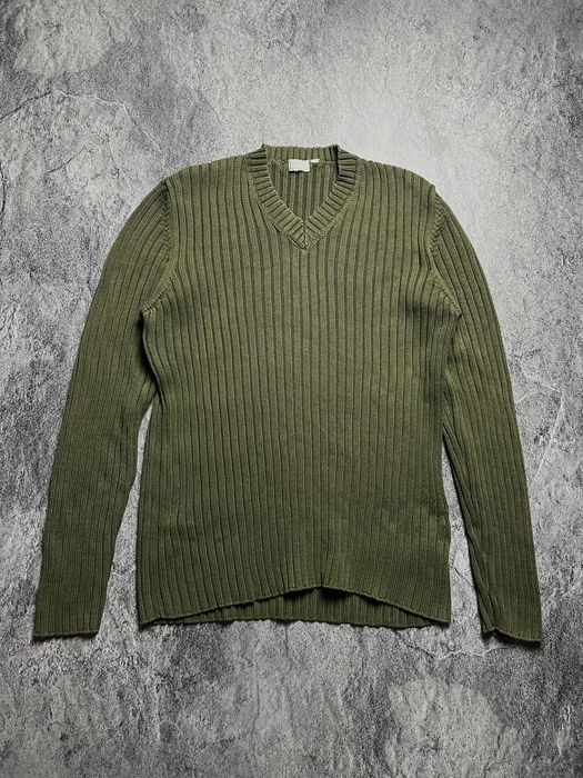 Vintage 1998 Helmut Lang Heavy Knit Sweater Japan Military Style