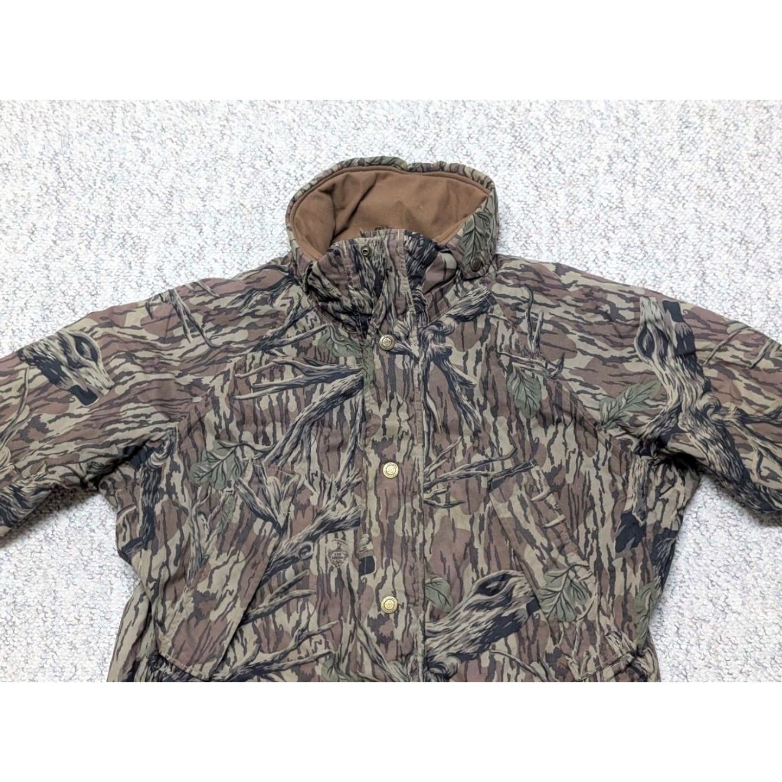 Vintage VINTAGE Columbia Mossy Oak Camouflage Parka Coat Men M Nylon Shell Moose Mossy Oak Pattern HUNTING Camouflage Size US M / EU 48-50 / 2 - 4 Thumbnail