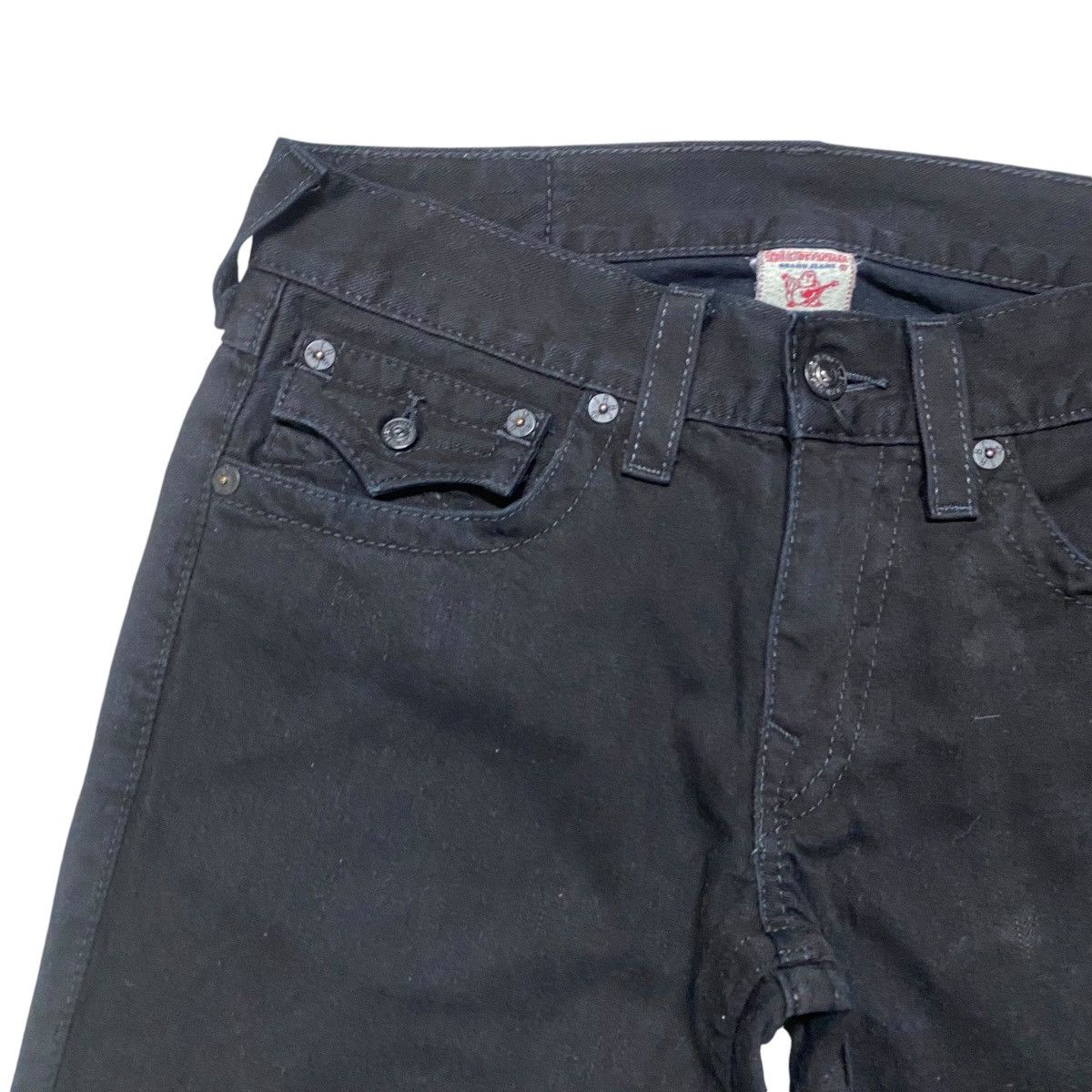True Religion True Religion Black Denim Jeans Ricky Size US 31 - 5 Thumbnail