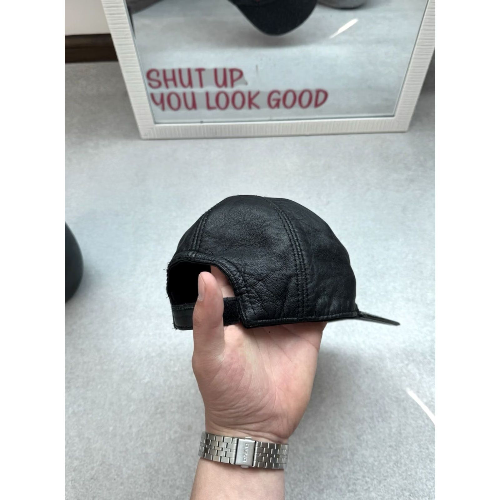Ferrari VINTAGE Ferrari Racing Baseball Cap Men’s One Size Black Cap Hat Ferrari Baseball Cap 90s Cars Sports Vintage Size ONE SIZE - 4 Thumbnail