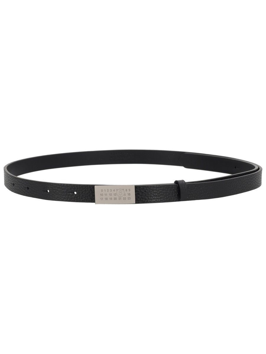 MM6 MM6 "NUMERIC" BELT - BLACK Size ONE SIZE - 1 Thumbnail