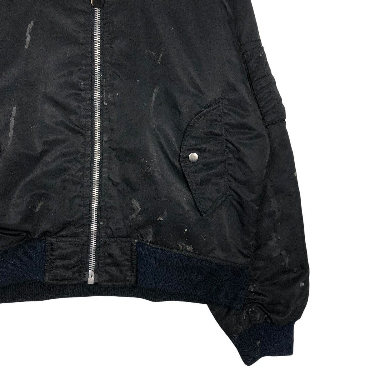 Japanese Brand 🔥VINTAGE BOMBER JACKET MA-1 MILITARY IRISH ISSEY MIYAKE Size US M / EU 48-50 / 2 - 7 Thumbnail