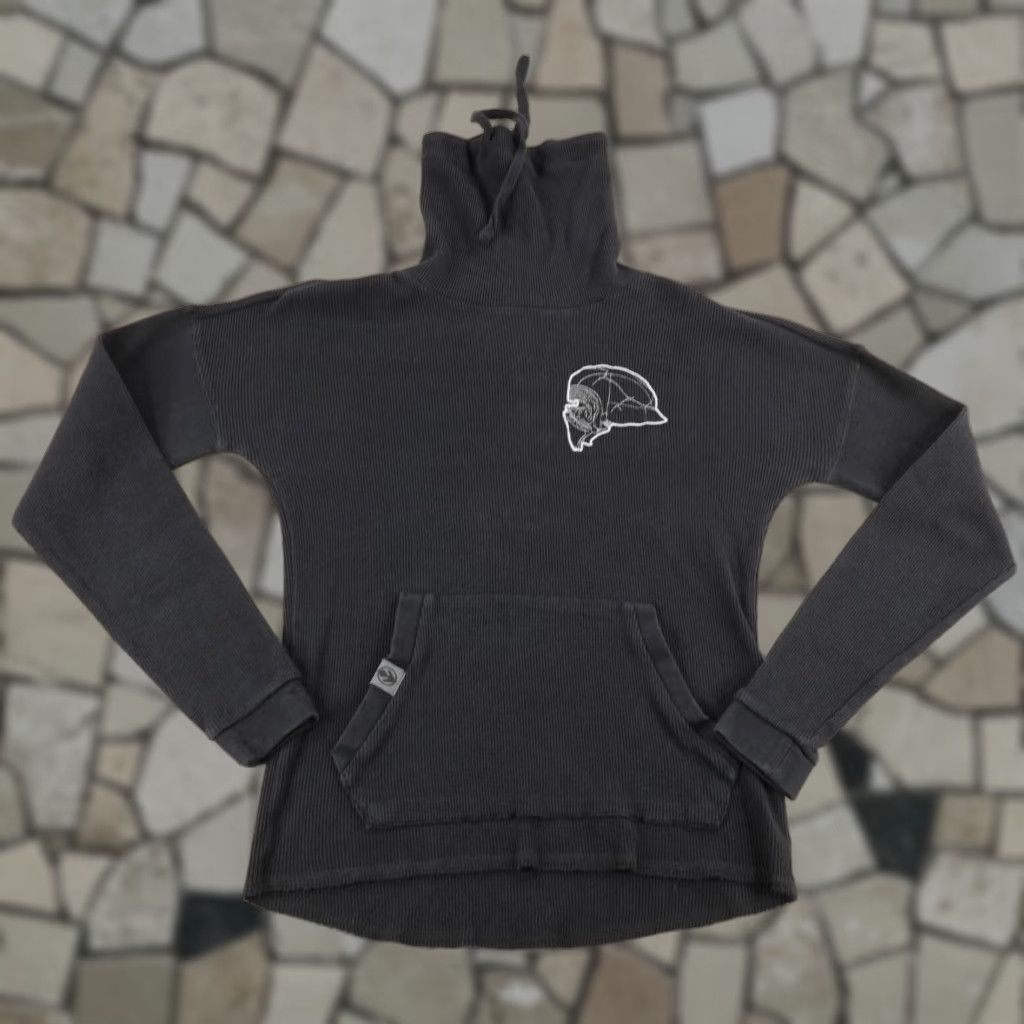 Star Wars STAR WARS Sweatshirt Womens XS Kylo Ren Waffle Knit Thermal Funnel Neck Pullover Black XS Sweatshirt Women Star Wars Size XS / US 0-2 / IT 36-38 - 1 Thumbnail