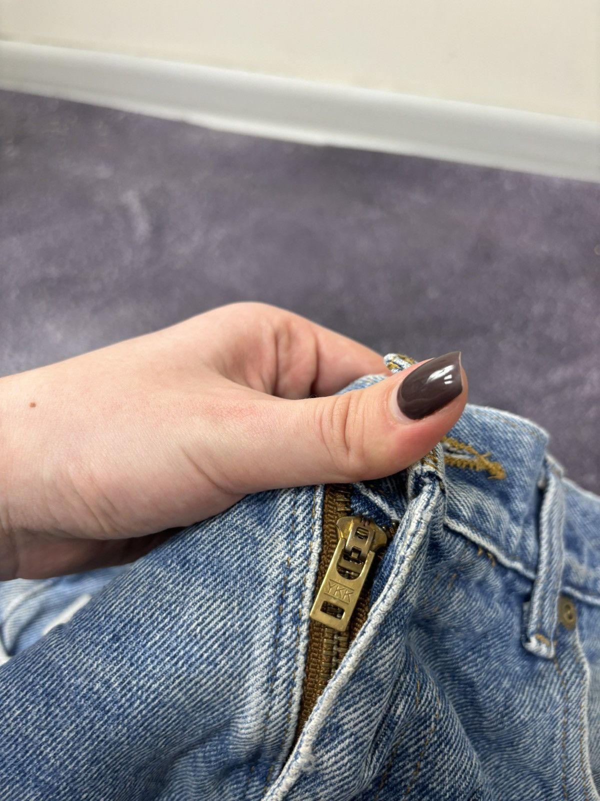 Carhartt Vintage Carhartt Relaxed Fit Faded Blue Work Denim Jeans Size US 34 / EU 50 - 13 Thumbnail