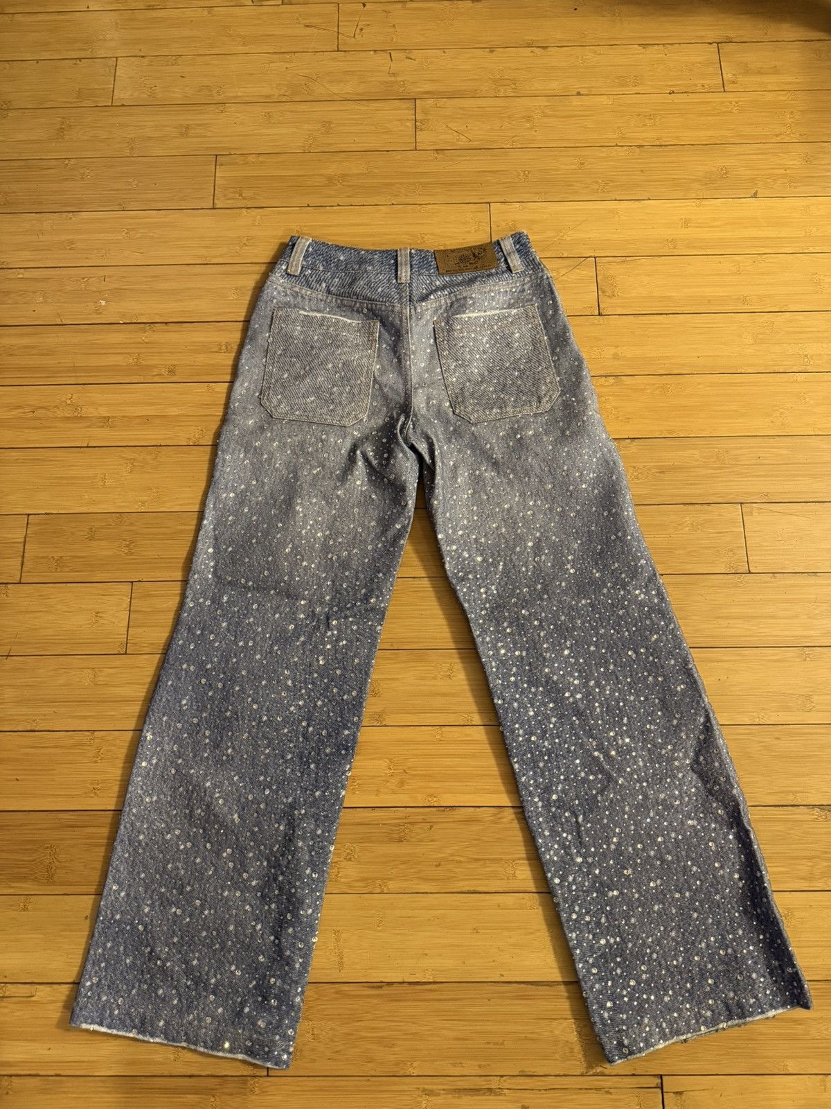 Birth of Royal Child Birth of royal child washed 20k swarovski diamond denim Size US 28 / EU 44 - 2 Thumbnail