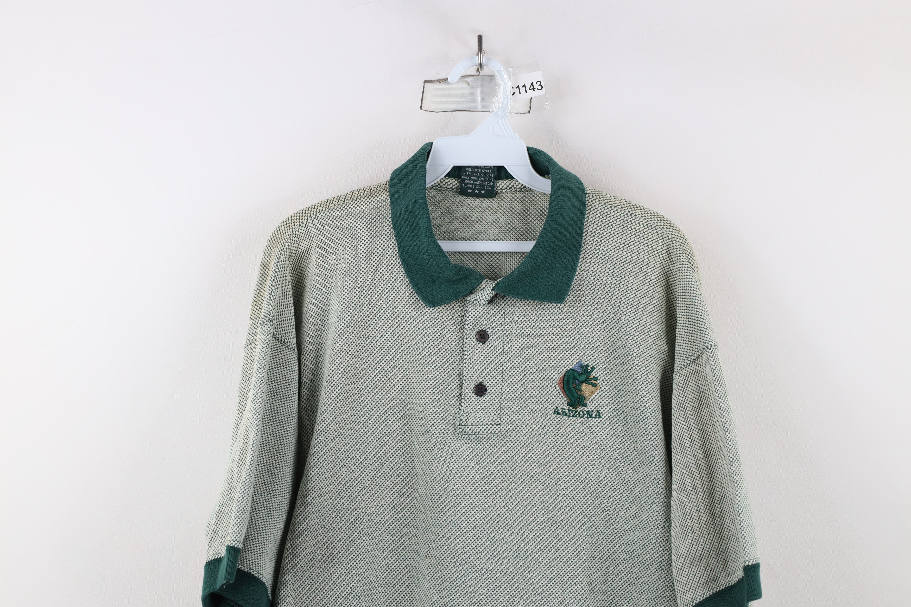 Vintage Vintage 90s Streetwear Kokopelli Arizona Thermal Knit Polo Size US XL / EU 56 / 4 - 2 Thumbnail