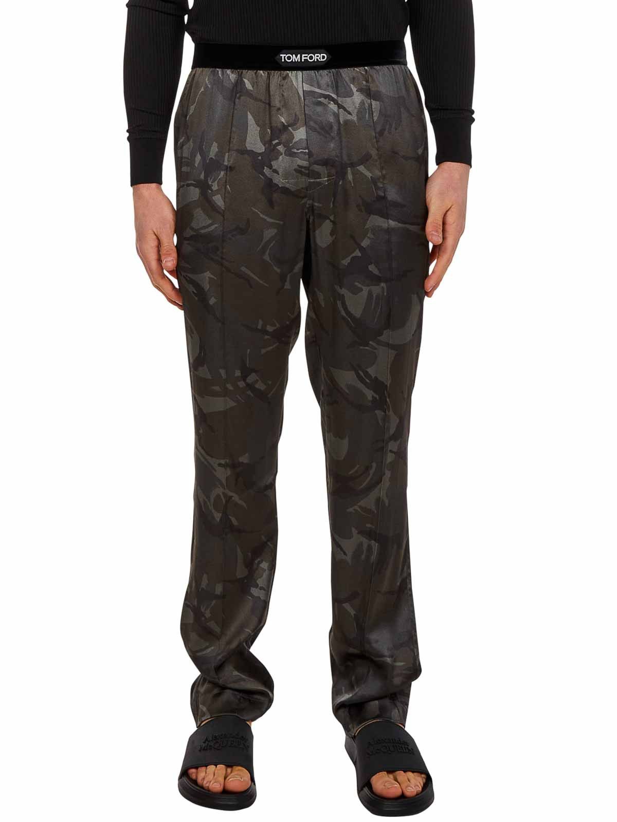 Tom Ford o1loc1c1224 IST4H20 Pajama Pant in Olive Green Size US 34 / EU 50 - 2 Thumbnail