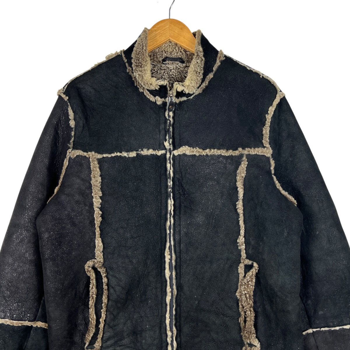 Tornado Mart 🔥 Tornado Mart Leather Shearling Jacket Size US M / EU 48-50 / 2 - 5 Thumbnail
