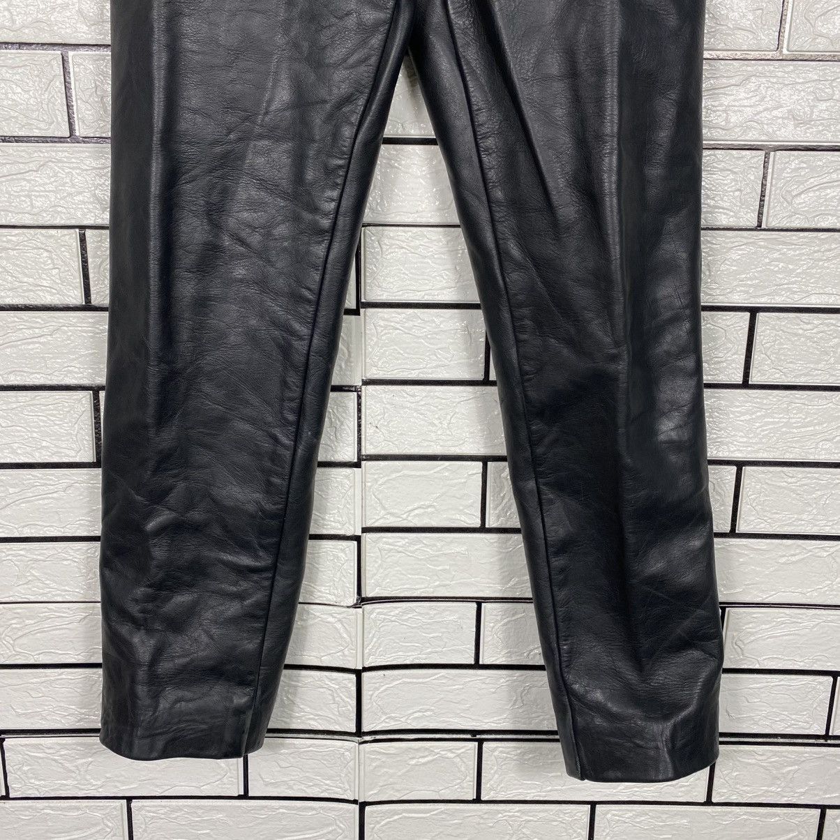 Vanson Leathers 📌Vintage Genuine Leather Pants Cafe Racer Vanson Leather Size US 30 / EU 46 - 6 Thumbnail