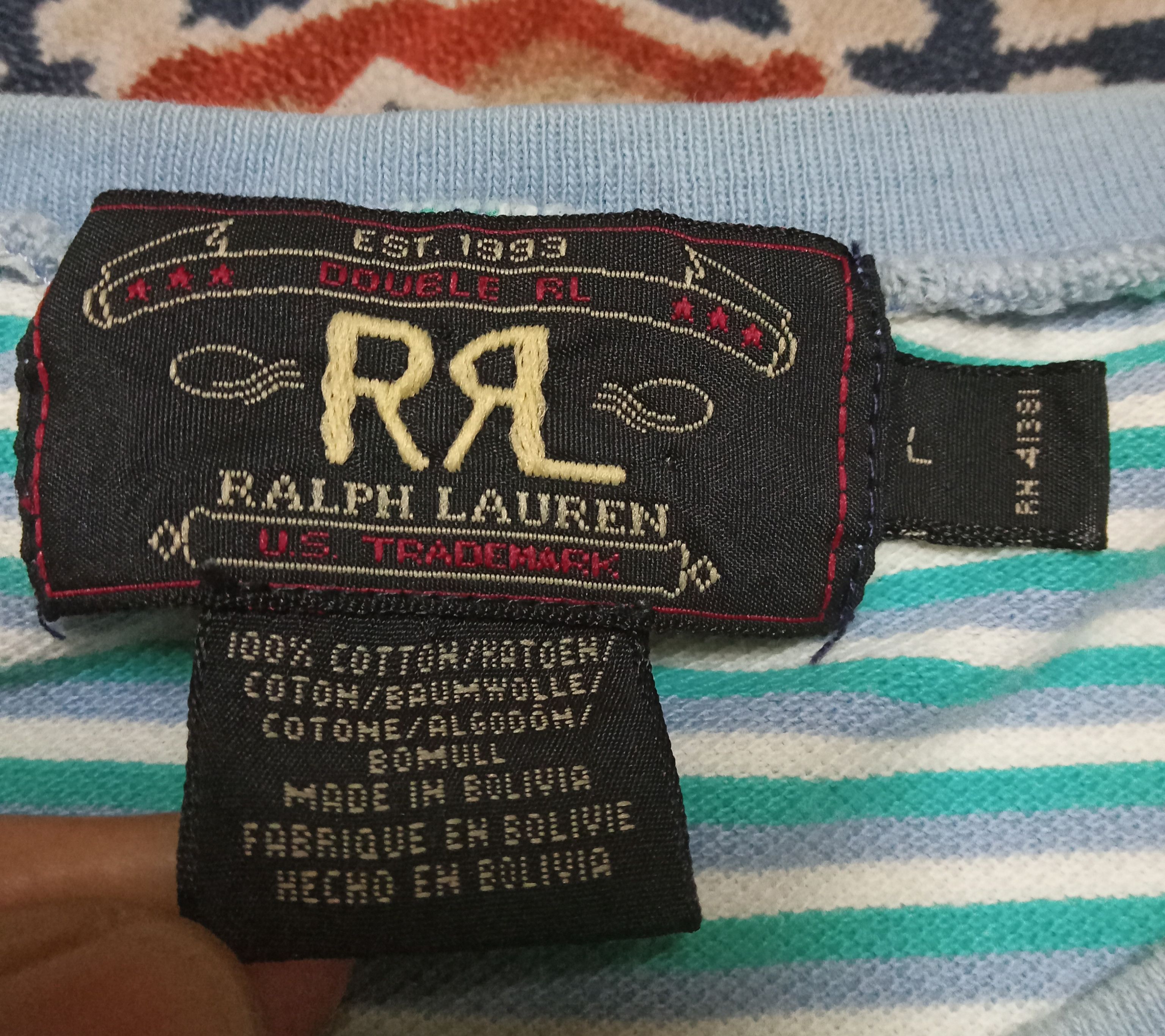 RRL Ralph Lauren RRL Ralph Lauren Stripes T Shirt Size US L / EU 52-54 / 3 - 3 Thumbnail