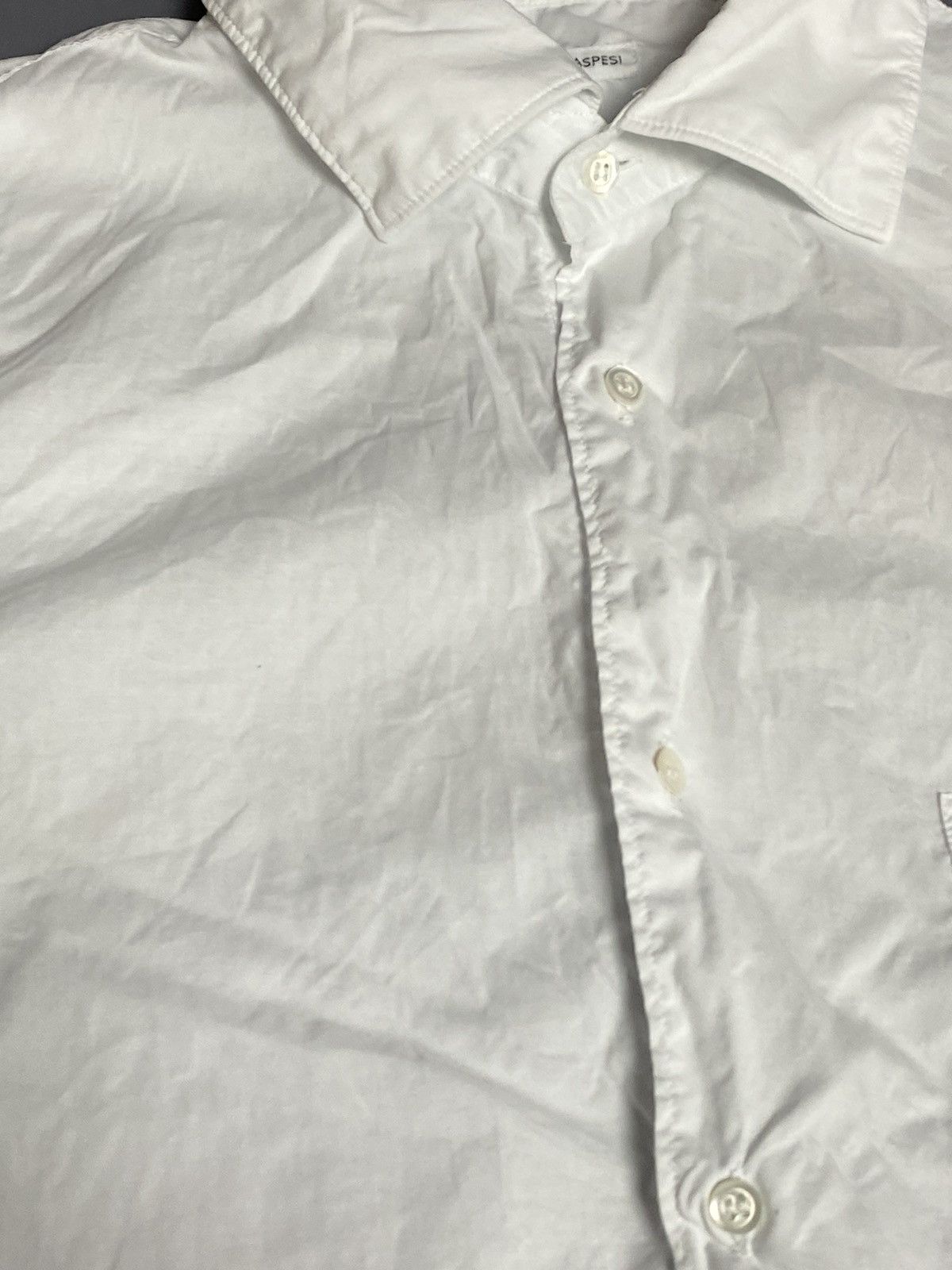 Aspesi Alberto Aspesi White Button Up Shirt Sz 41/16 Vintage Italy Size US L / EU 52-54 / 3 - 4 Thumbnail