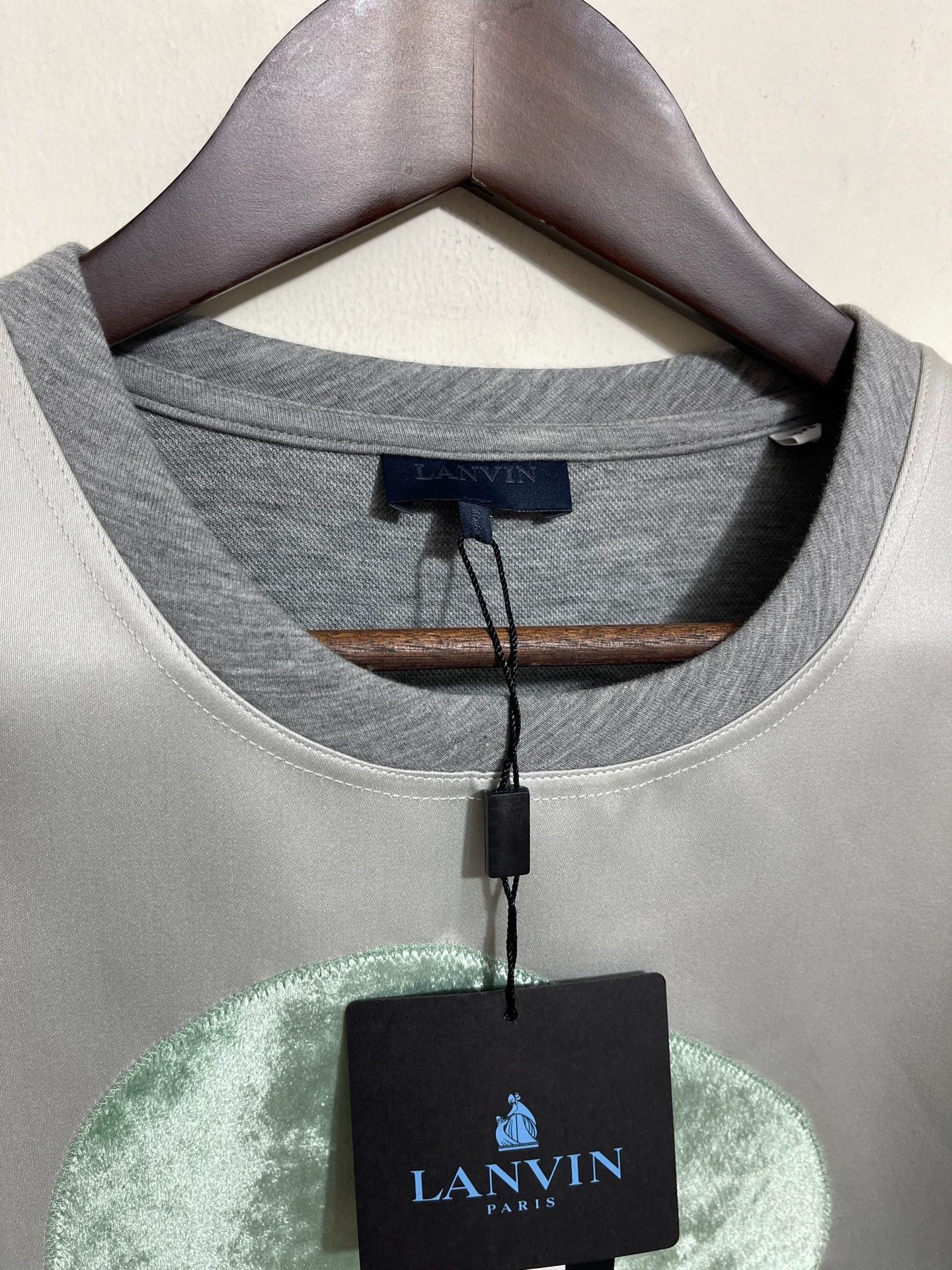 Lanvin Lanvin Silk Blend Oversized Short Sleeve Tee M/L Embroidered Size US M / EU 48-50 / 2 - 3 Thumbnail