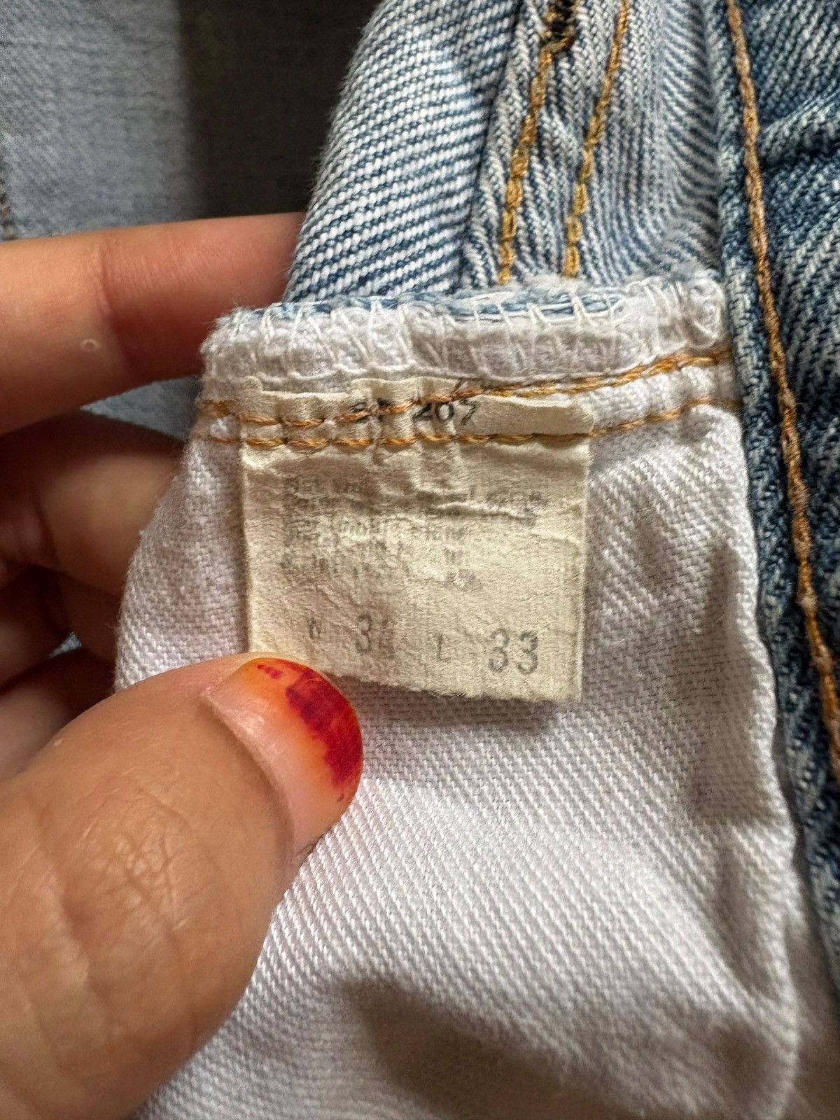 Levi's Vintage 70s Levis 501 Selvedge Loose Jeans Button 6 Size US 34 / EU 50 - 9 Thumbnail