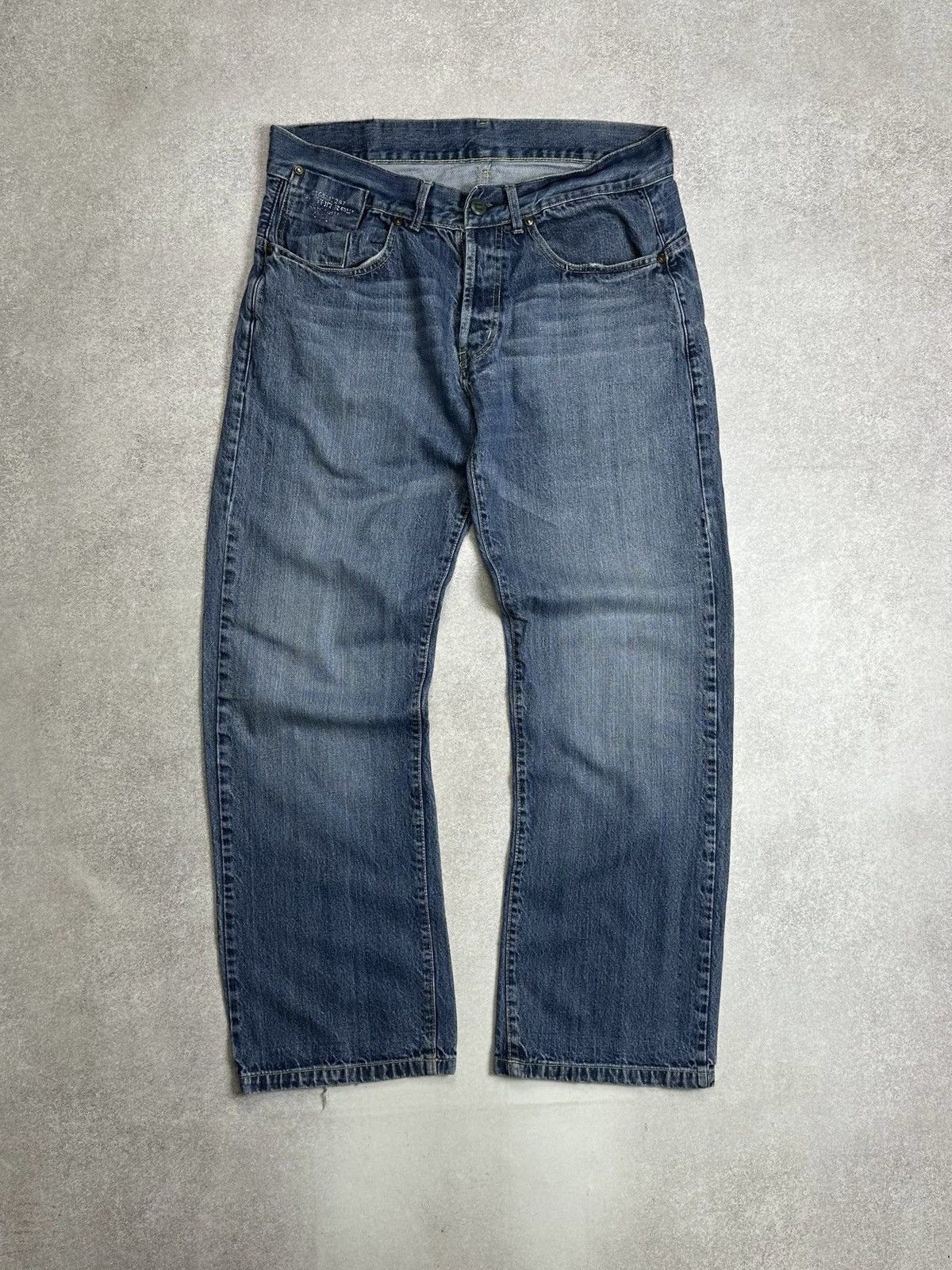 G-Star Vintage G-star RAW Big Logo Embroidery Baggy Jeans 36x33 Size US 36 / EU 52 - 6 Thumbnail