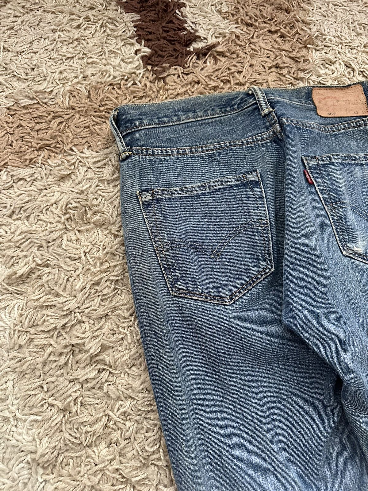 🔥VINTAGE FADED Y2K DISTRESSED LEVIS 501 JEANS🔥