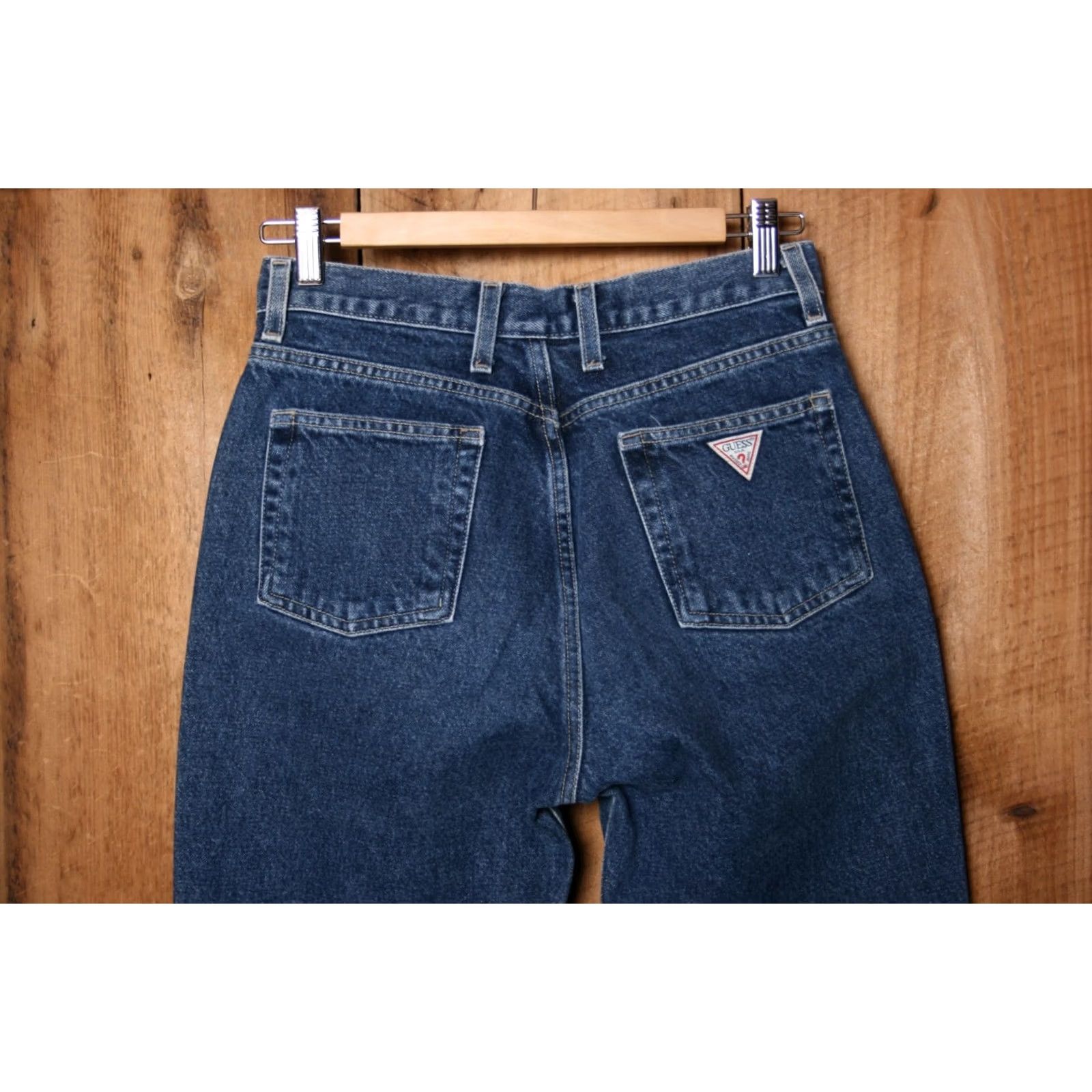 Guess VINTAGE GUESS Jeans Style 050 Classic Fit Tapered Leg Tag 28 27x30 Blue Denim 100% Cotton Womens Jeans Size 27" / US 4 / IT 40 - 5 Thumbnail