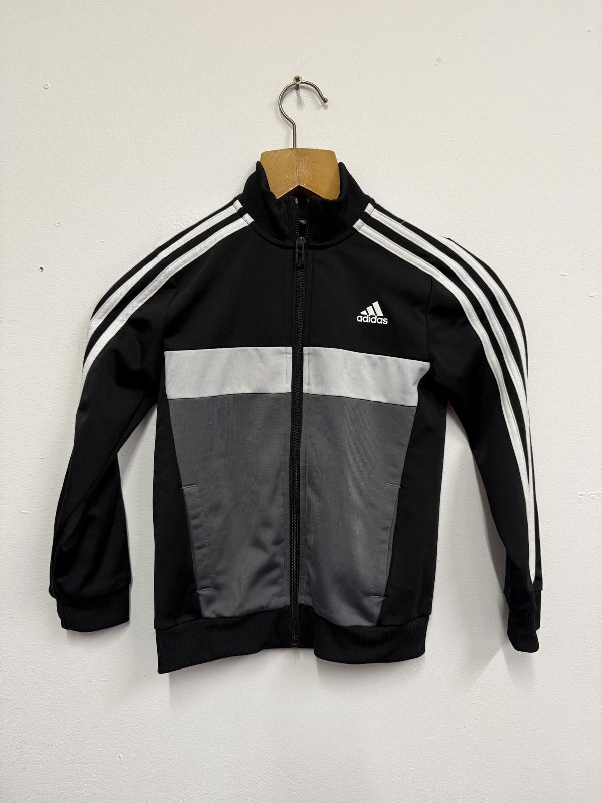 Adidas Adidas Children's Black and Grey Tracksuit Set Size ONE SIZE - 1 Thumbnail