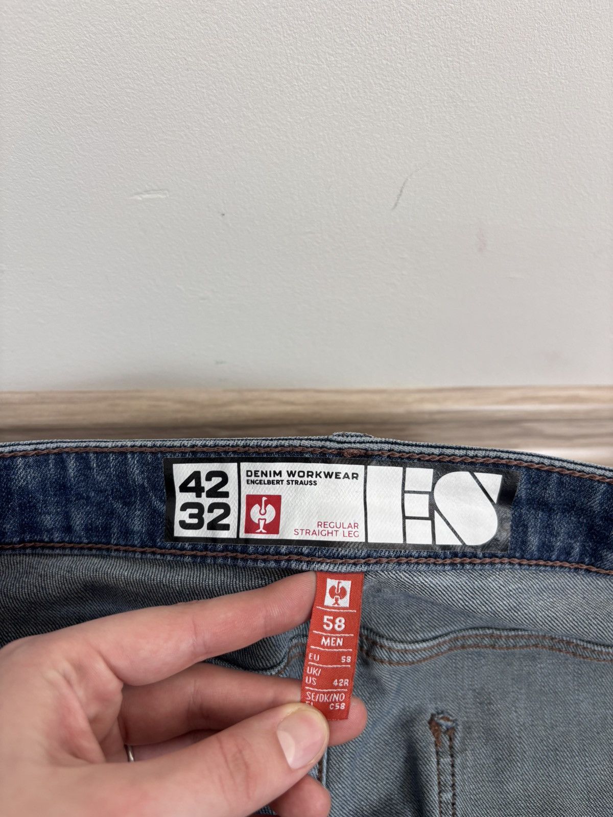 Other Engelbert Strauss Men’s 5-Pocket Stretch Denim Worker Jeans Size US 42 / EU 58 - 9 Thumbnail