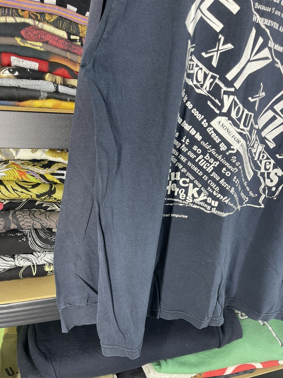 Vintage Vintage 90's First Impulse F Y H Punk Shirt Sun Faded Tee Size US L / EU 52-54 / 3 - 6 Thumbnail