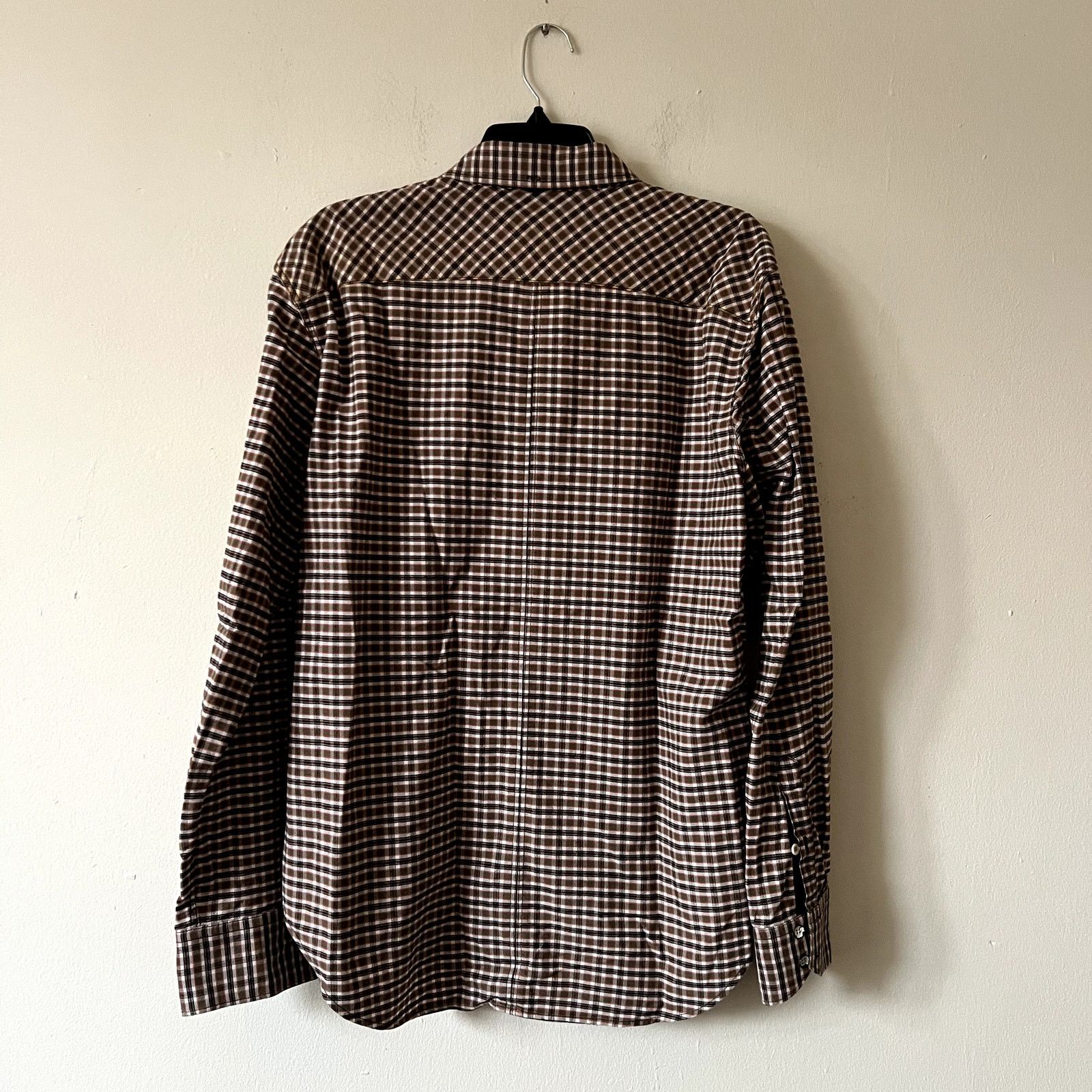 Rag & Bone Rag & Bone Matthew Flannel Plaid Shirt size XL brown black Size US XL / EU 56 / 4 - 5 Thumbnail